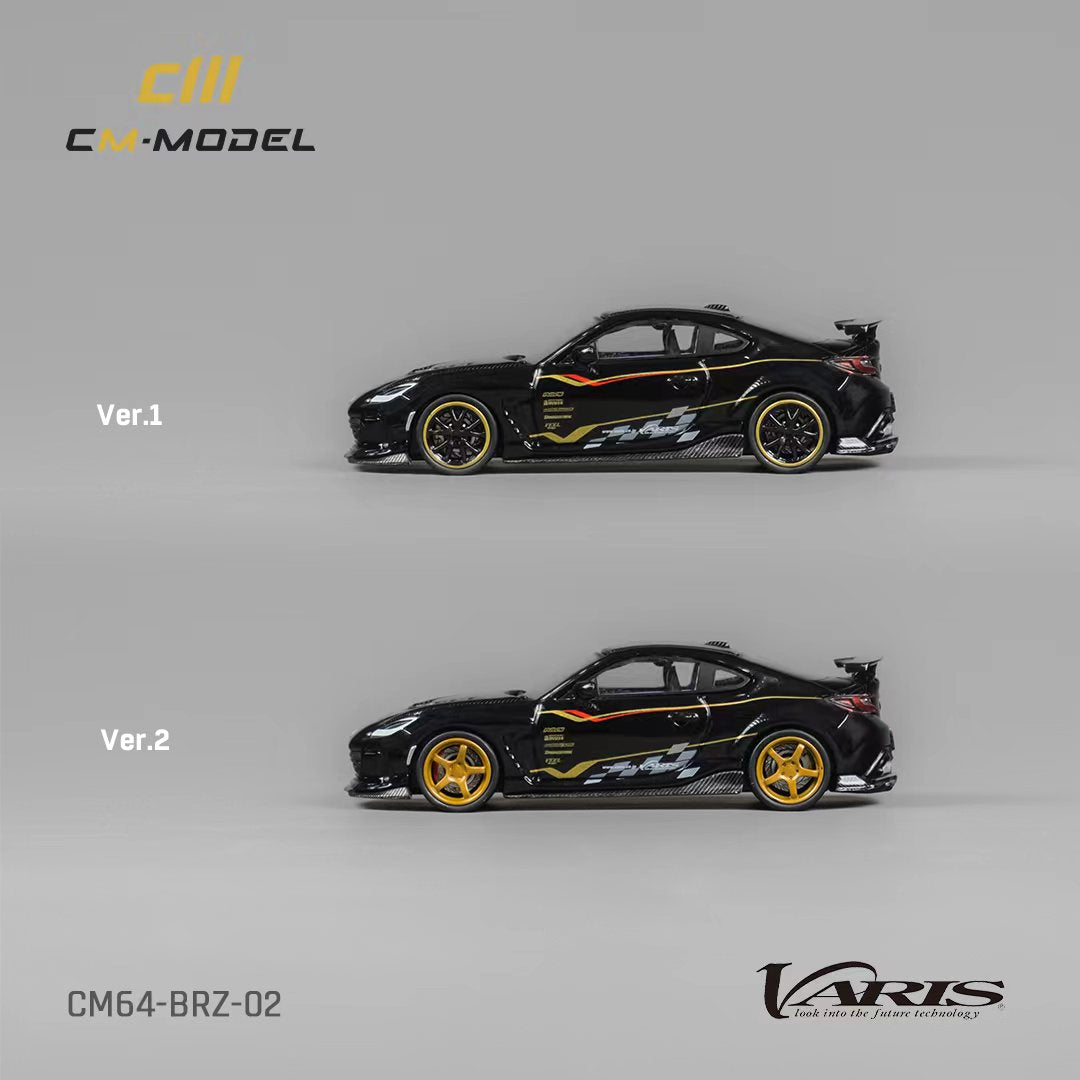 Subaru BRZ Varis BRZ ARISING-1 in Black 1:64 by CM Model CM64-BRZ-02 Wheel Versions