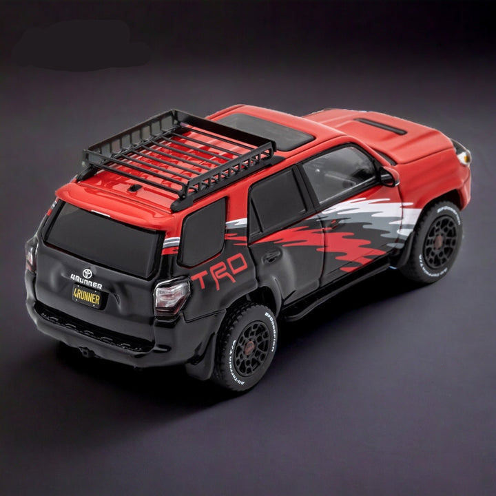 Toyota 4 RUNNER SUV 4x4 OFF ROAD in Advan Livery 1:64 by GCD KS-059-347 Angled Rear View