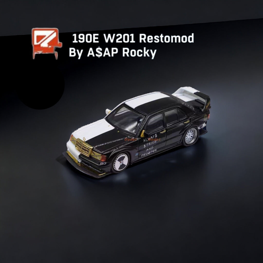 Mercedes-Benz 190E W201 Restomod AKA A$AP Rocky's Car 1:64 by DCM