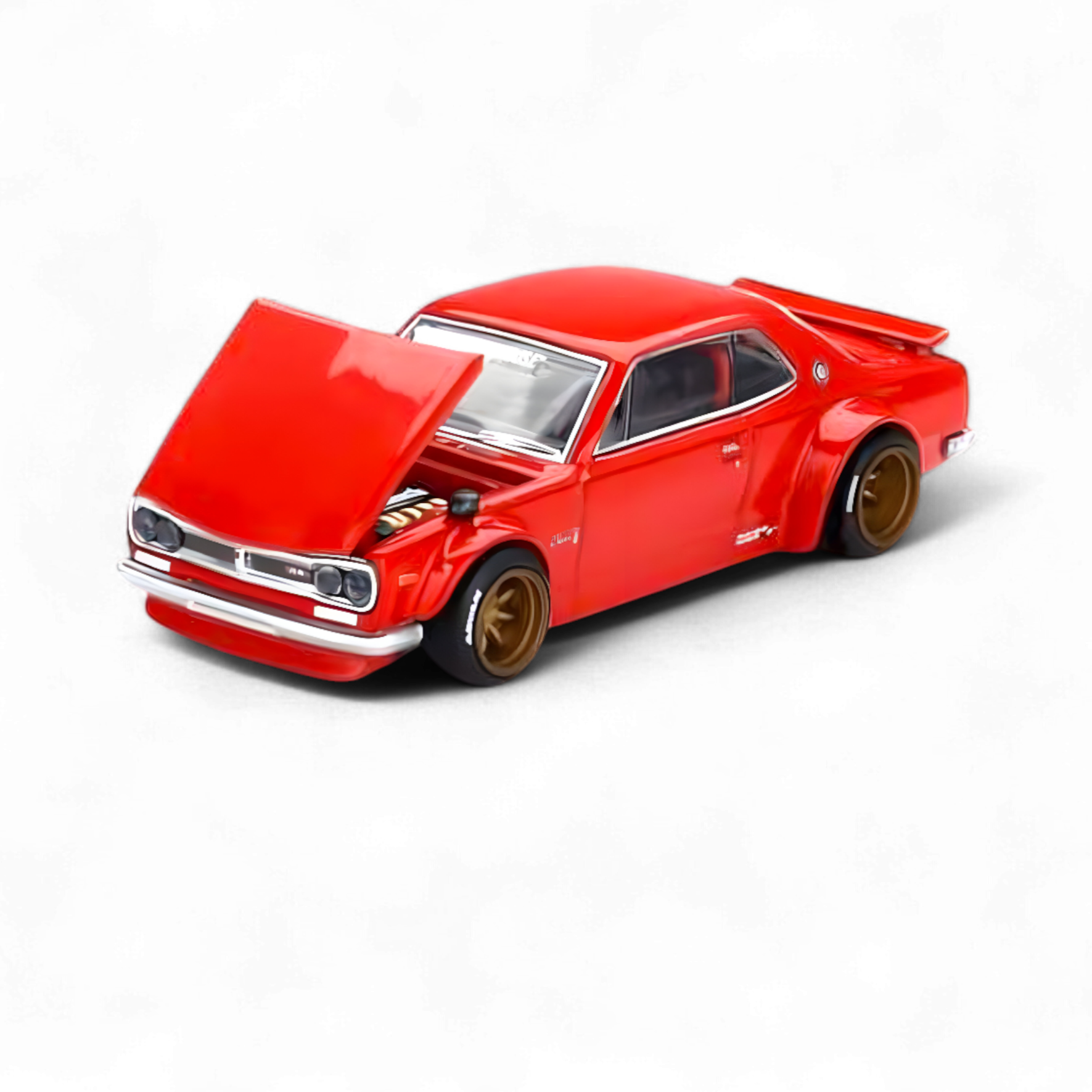 Nissan Skyline 2000GT-R Red (KPGC10) Kaido Street V1 1:64 by Mini GT Kaido House 
