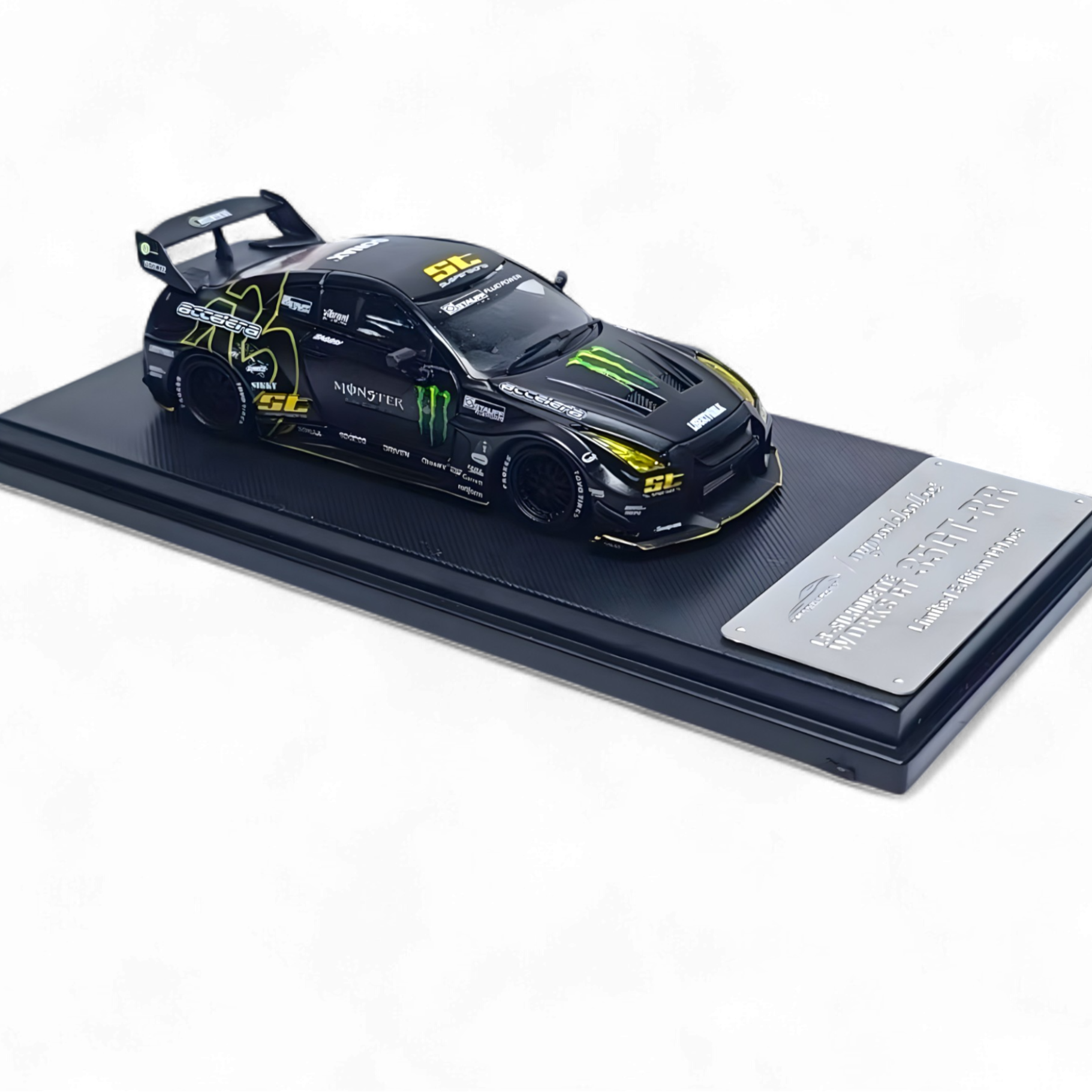 Nissan Skyline R35 GTR GT - Matte Black Monster 1:64 by MC