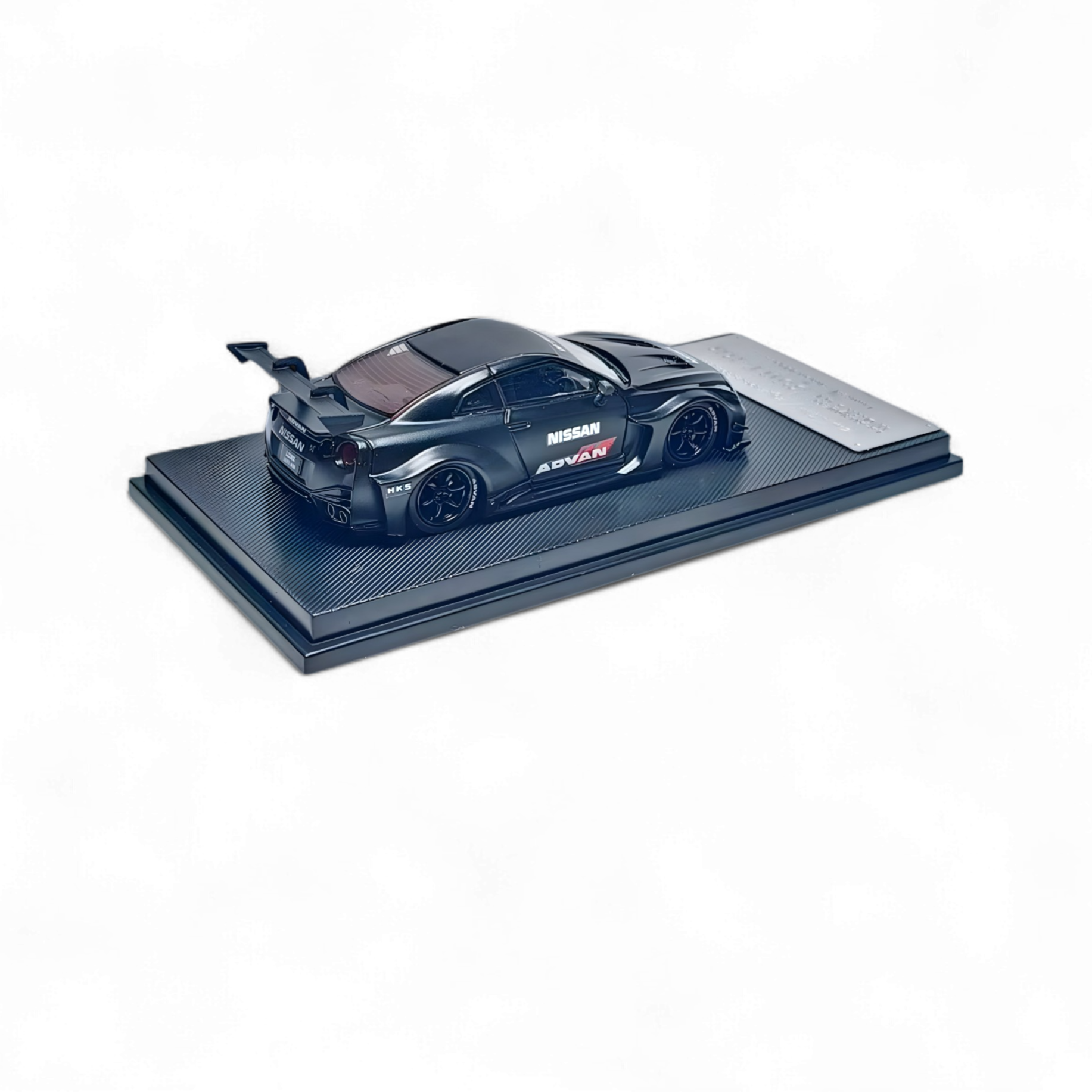 Nissan Skyline R35 GTR GT - Matte Black Advan Liberty Walk (LB) 1:64 by MC 3