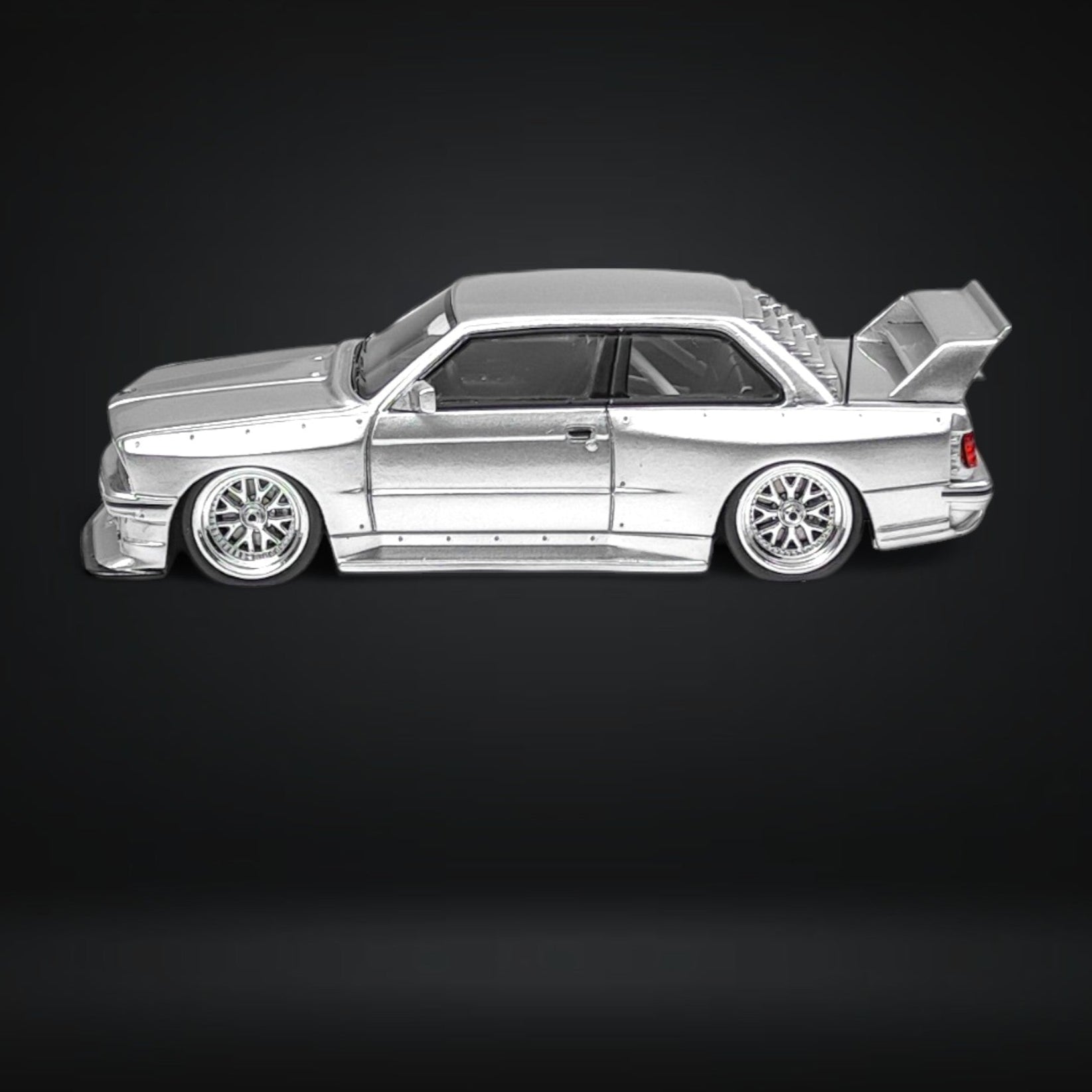 BMW E30 Wide-Body Resin Model Silver 1:64 by N & A Models 5