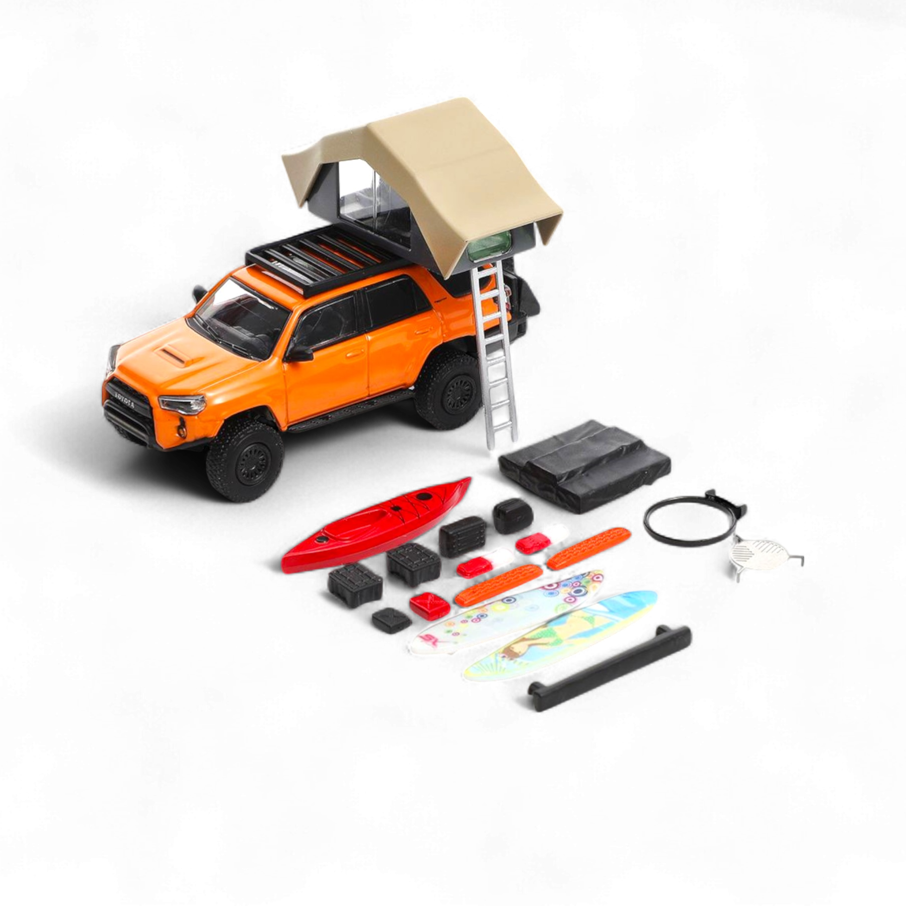 Toyota Super Overlord Light Modified Version 4 Runner - Orange 1:64 by GCD