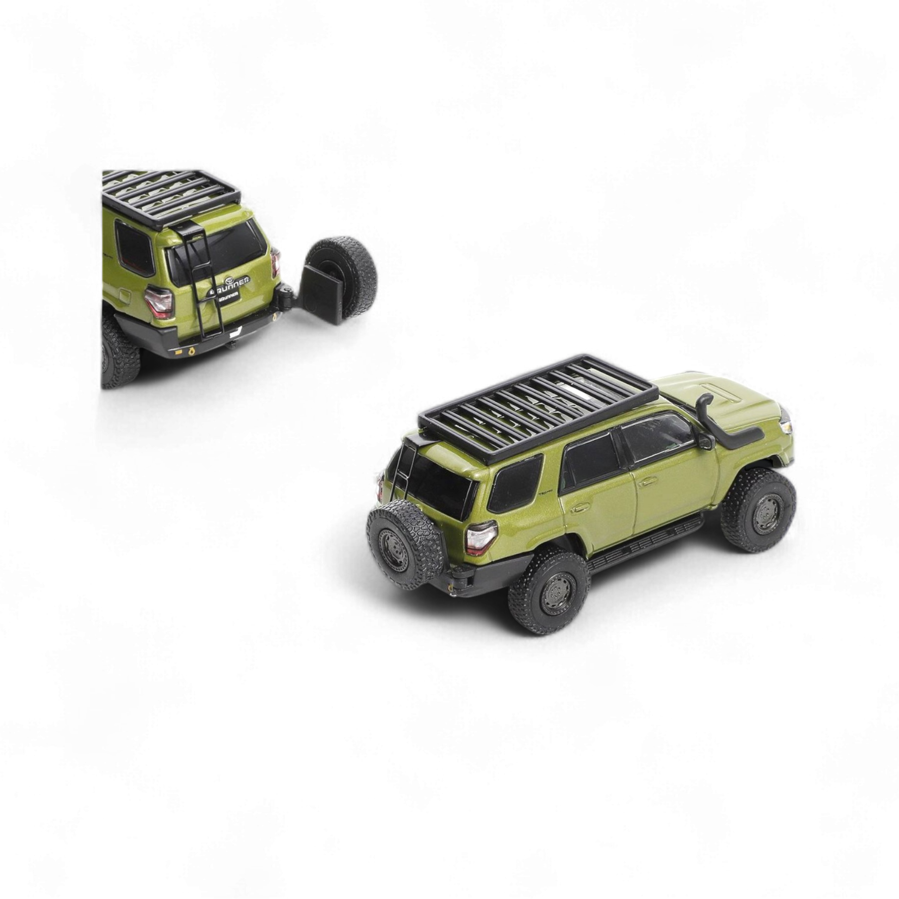 Toyota Super Overlord Light Modified Version 4 Runner - Olive Green 1:64 by GCD  2