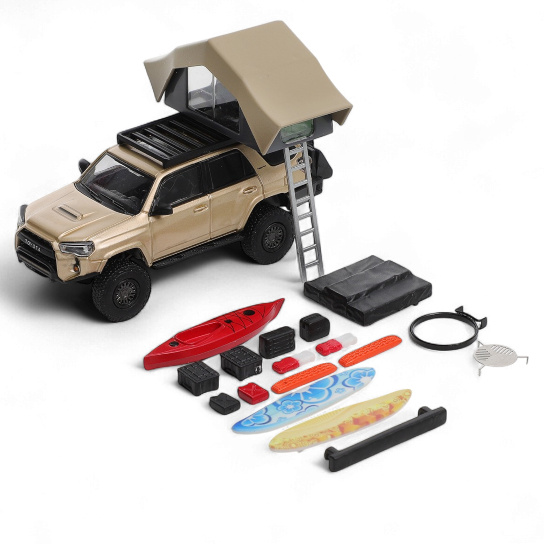 Toyota Super Overlord Modified 4 RUNNER – Champagne Gold 1:64 by GCD