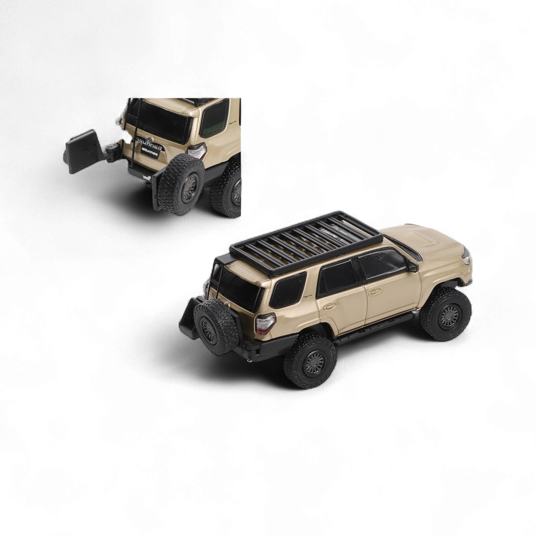 Toyota Super Overlord Modified 4 RUNNER – Champagne Gold 1:64 by GCD 2