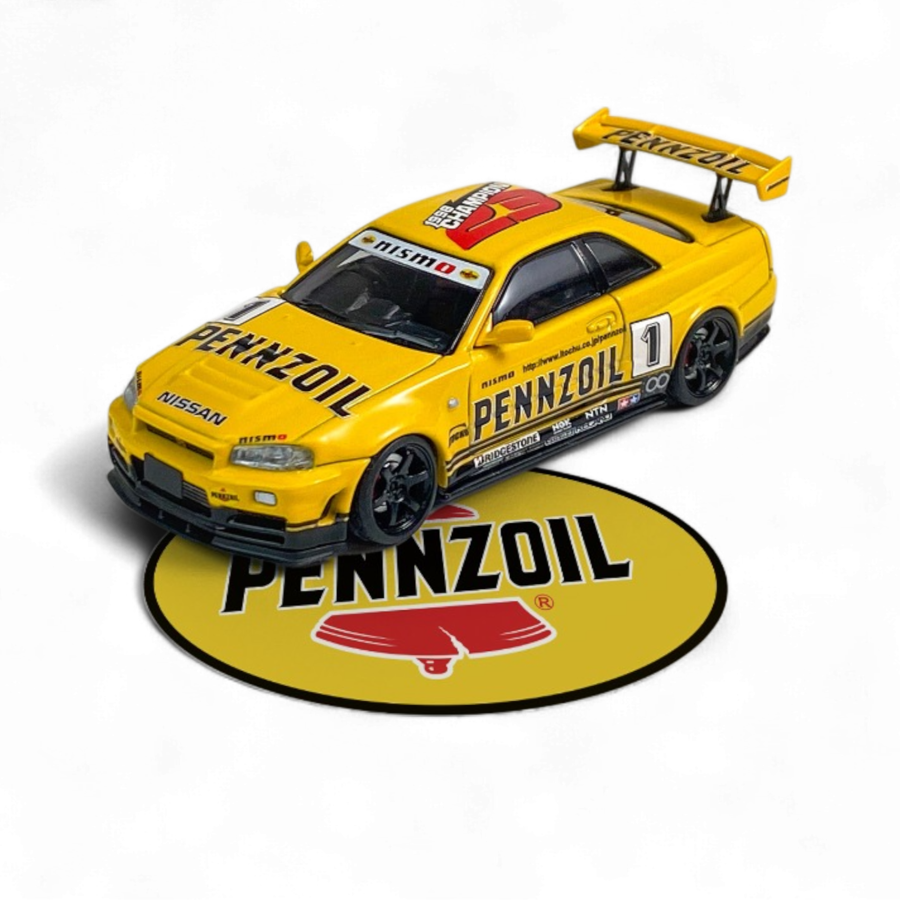Nissan Skyline GT-R R34 Nismo Z-Tune Pennzoil #1 – Yellow by Fast Speed FS 1:64 2