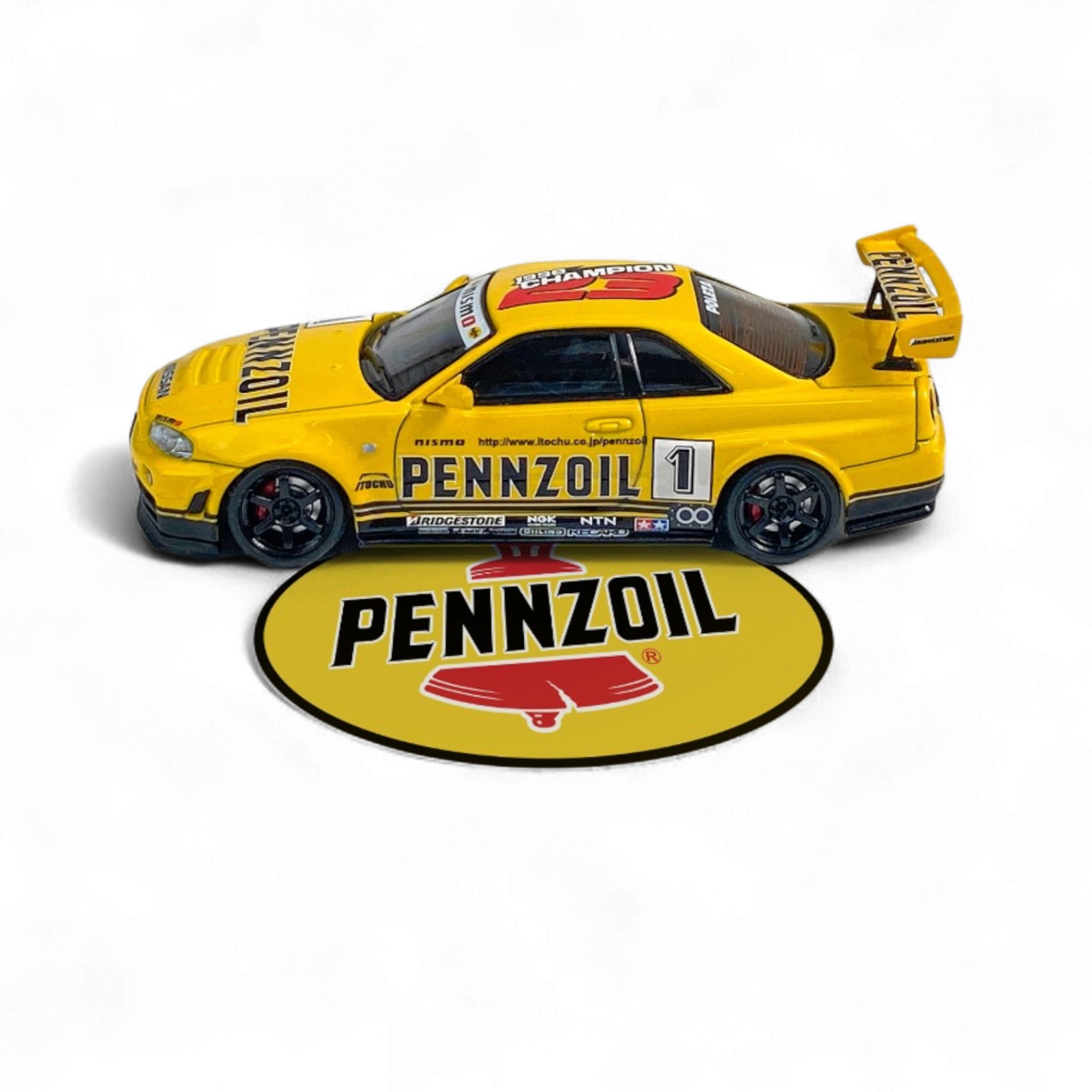 Nissan Skyline GT-R R34 Nismo Z-Tune Pennzoil #1 – Yellow by Fast Speed FS 1:64 3