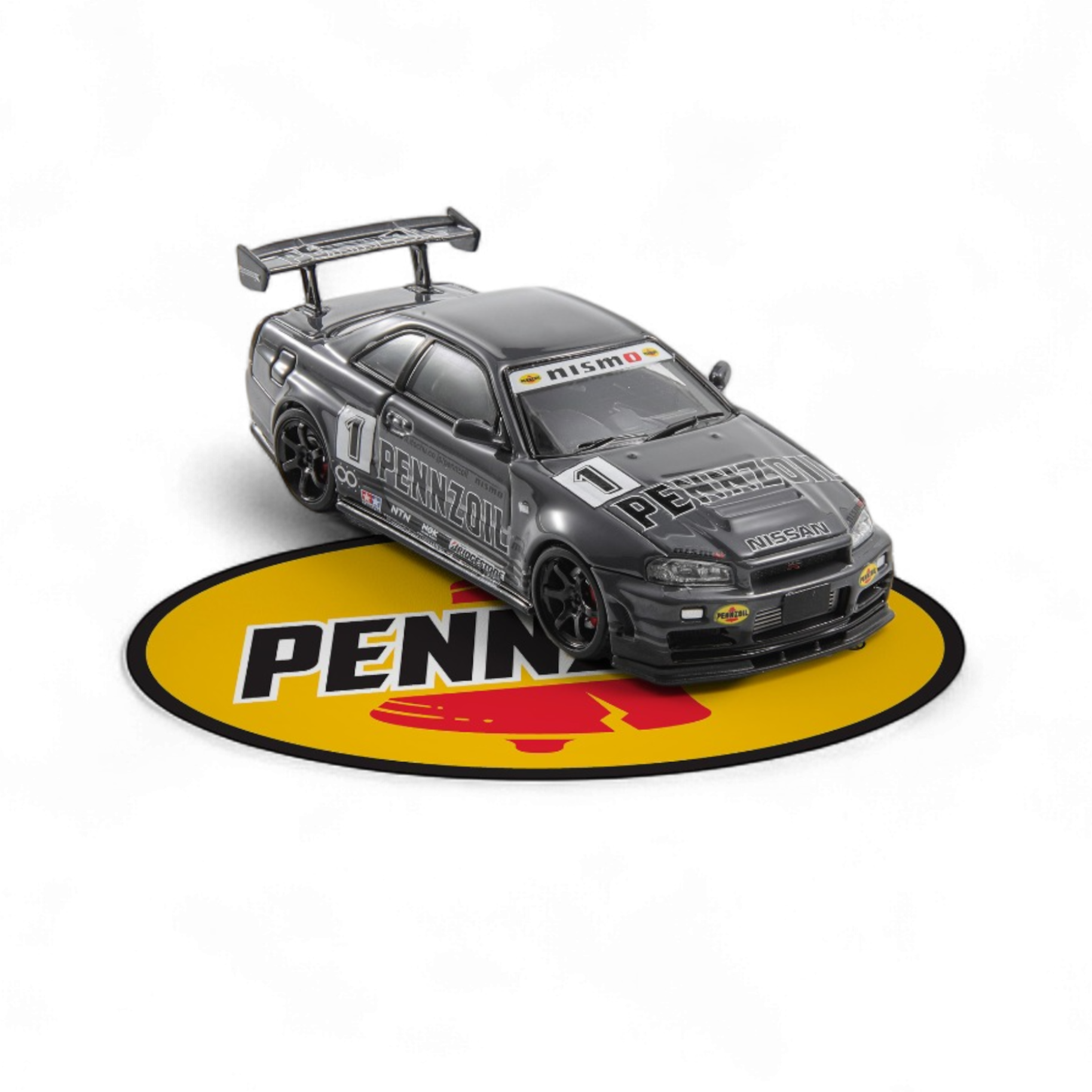 Nissan Skyline GT-R R34 Nismo Z-Tune Pennzoil #1 – Grey (Foshan AIT Exhibition Edition) by Fast Speed FS 1:64  2
