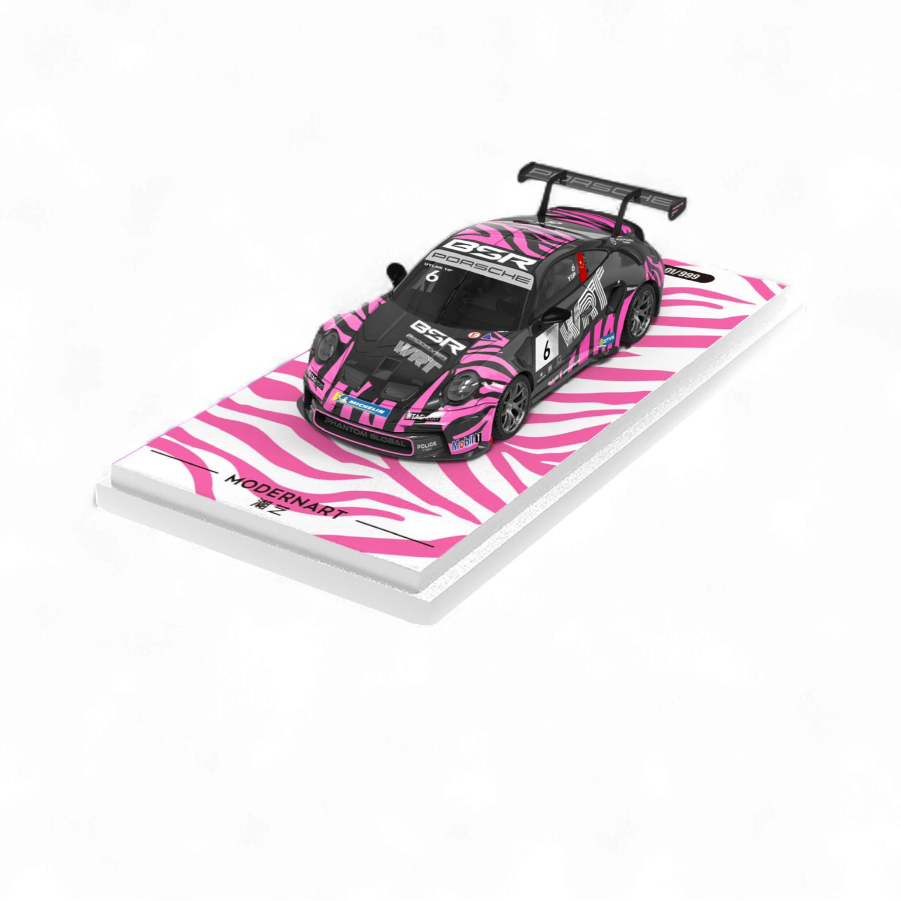 Porsche 911 GT3 Carrera Cup Container Set 1:64 by ModernArt & WRT 3