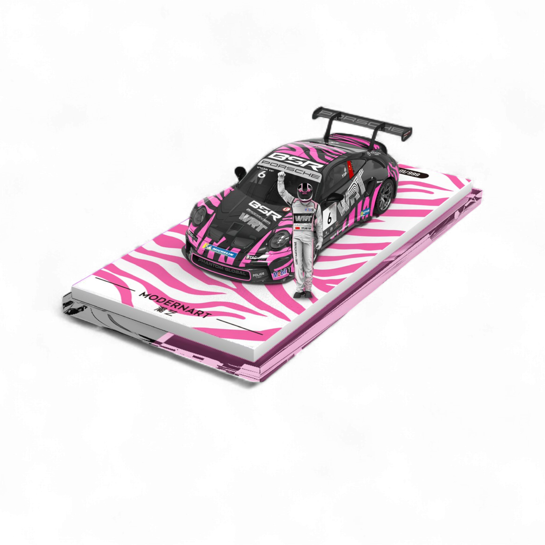 Porsche 911 GT3 Carrera Cup Container Set 1:64 by ModernArt & WRT 5