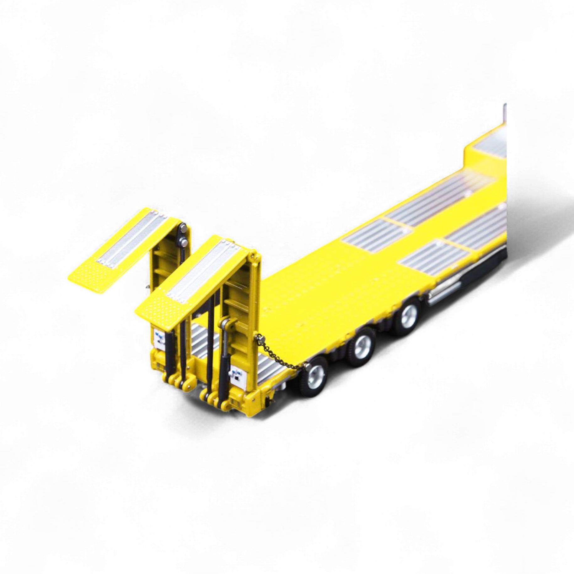 BENZ FLATBED TRANSPORT VEHICLE - Yellow 1/64 by TimeMicro & Perka  3