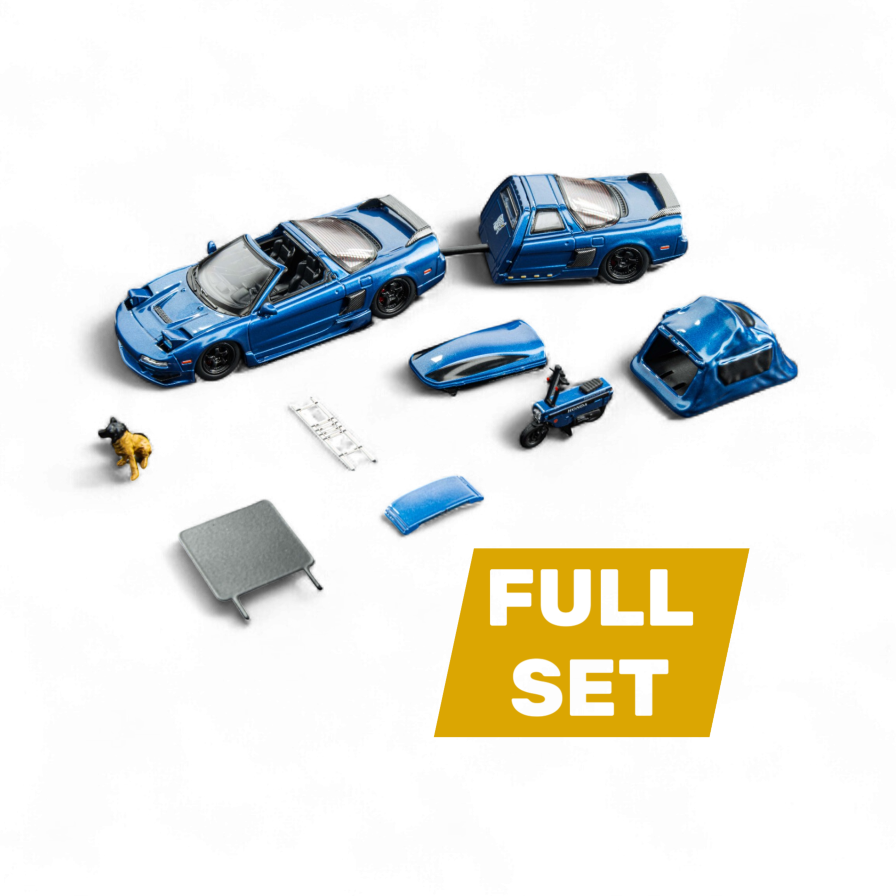 Acura NSX TRA - Transparent Blue FULL Set 1:64 by Findclassically