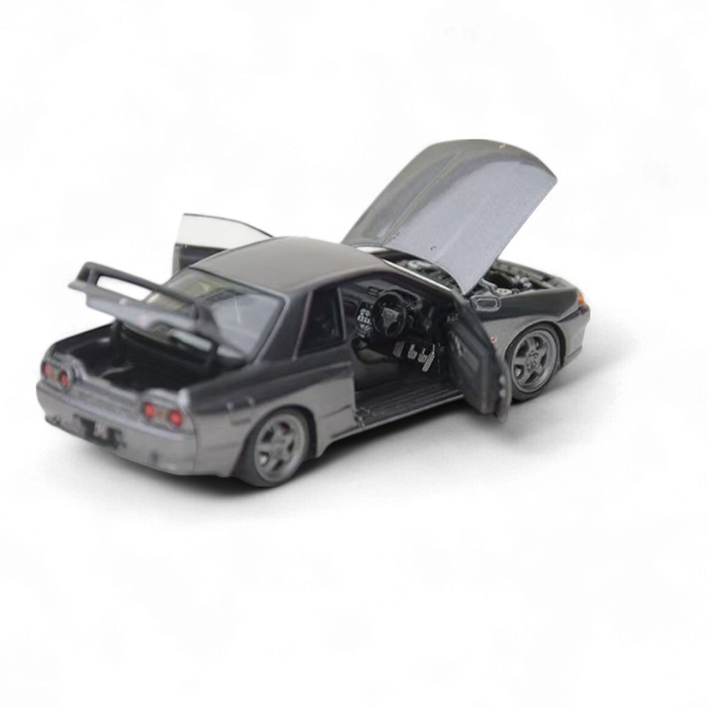 Nissan Skyline GT-R R32 Nismo S-Tune Gun Grey 1:64 Diecast Model
