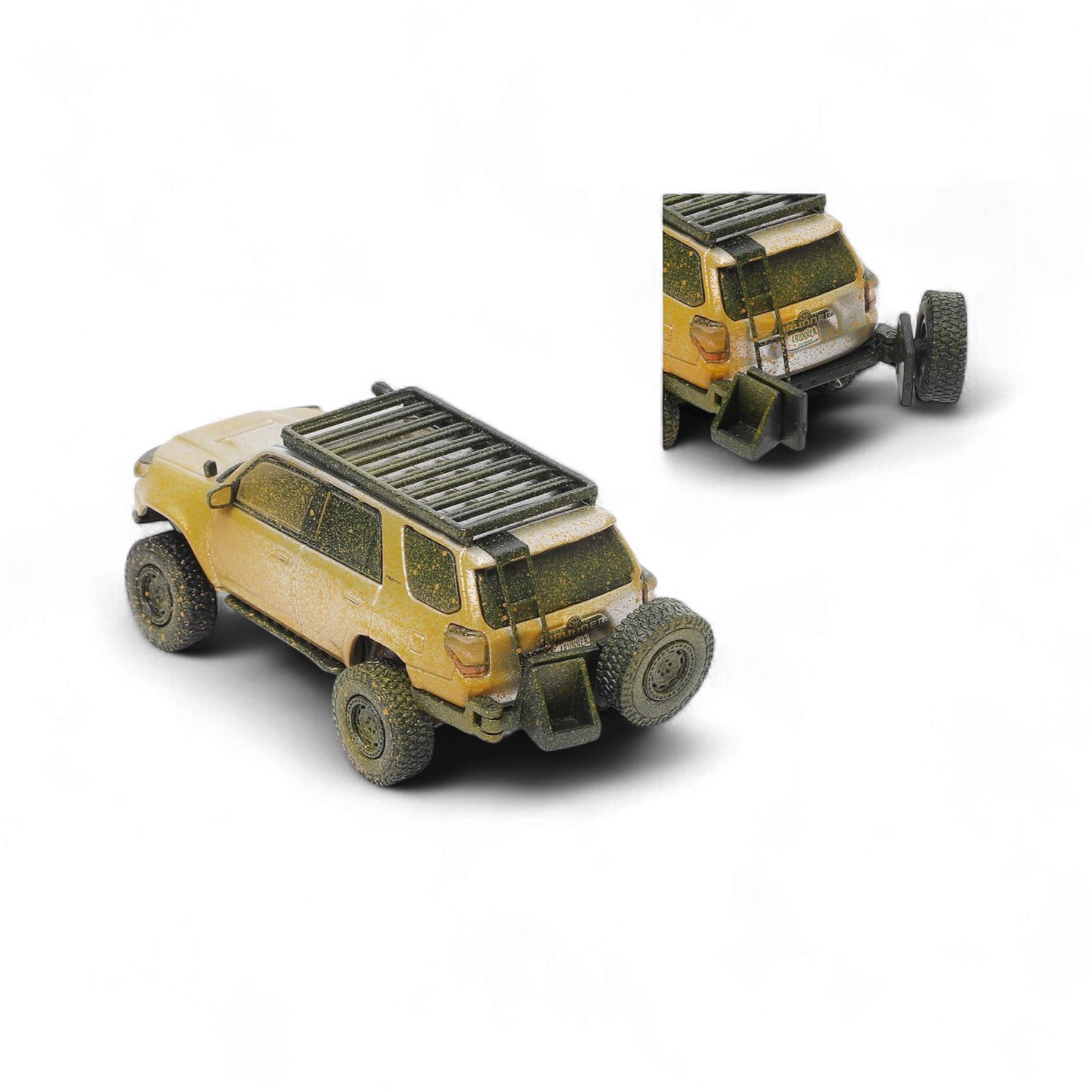 Toyota Speed Master Silver Muddy 4 RUNNER – Silver Muddy 1:64 by GCD  2