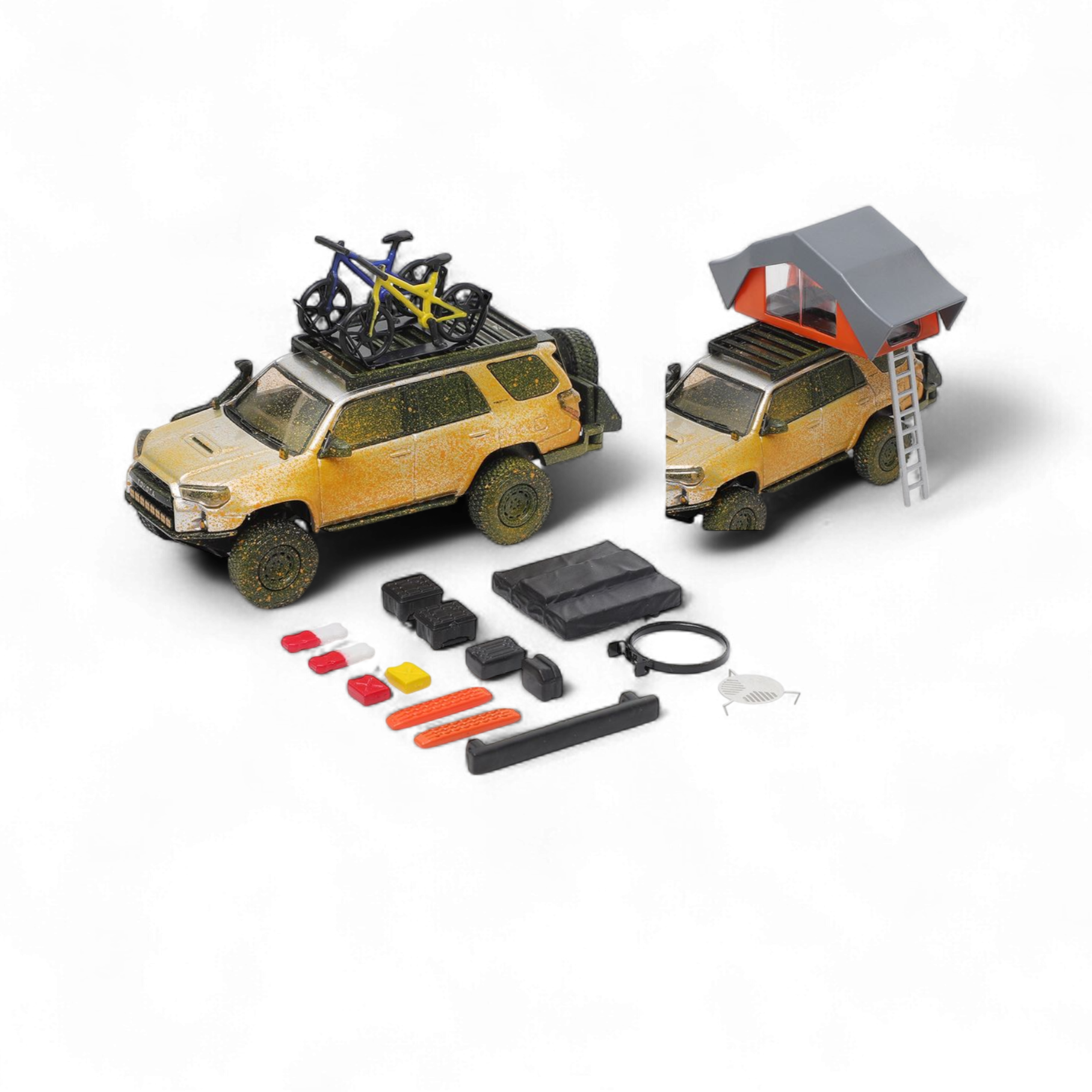 Toyota Speed Master Silver Muddy 4 RUNNER – Silver Muddy 1:64 by GCD 