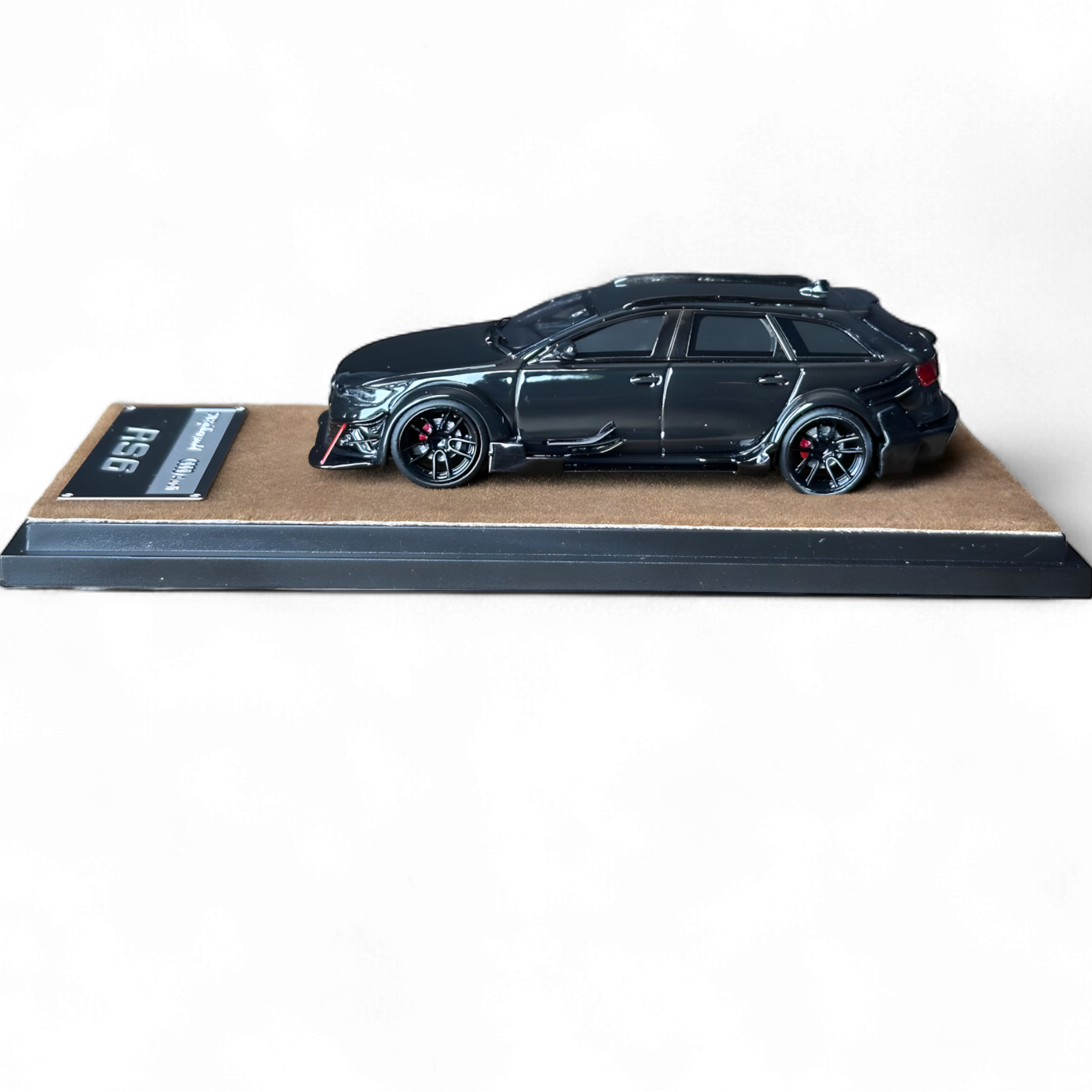 Audi RS6 Avant (C7) Crock Station wagon DTM Wide-Body Modified - Black 1/64 by Qidian Model 2
