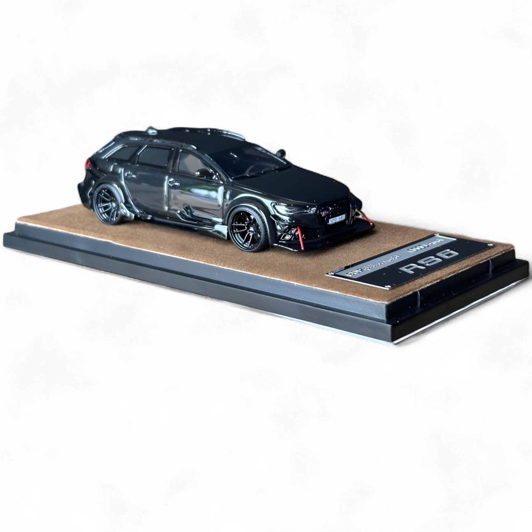 Audi RS6 Avant (C7) Crock Station wagon DTM Wide-Body Modified - Black 1/64 by Qidian Model 4