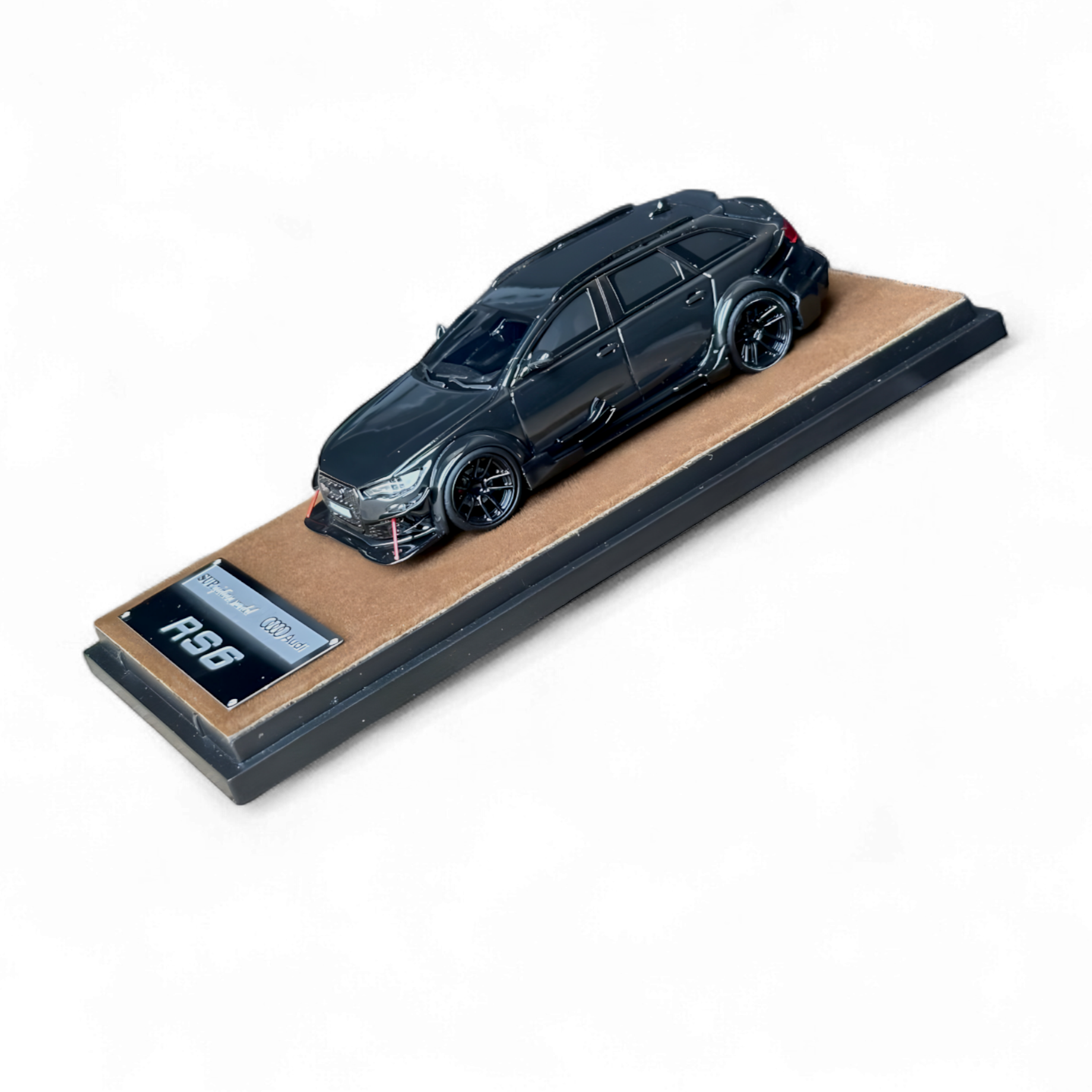 Audi RS6 Avant (C7) Crock Station wagon DTM Wide-Body Modified - Black 1/64 by Qidian Model