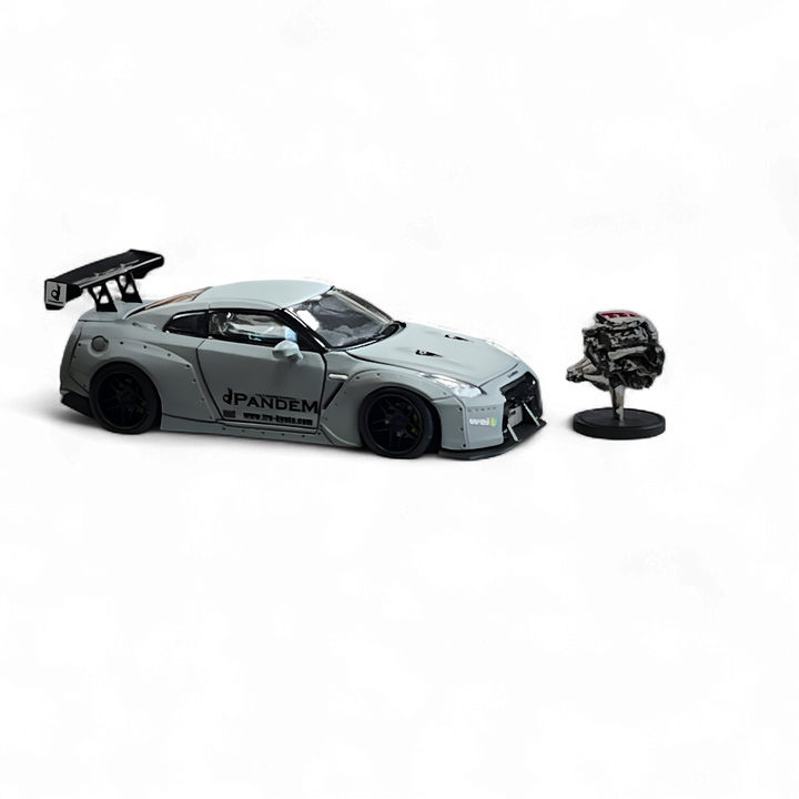 Nissan Rocket Bunny R35 Combat Grey 1:64 by PGM  2