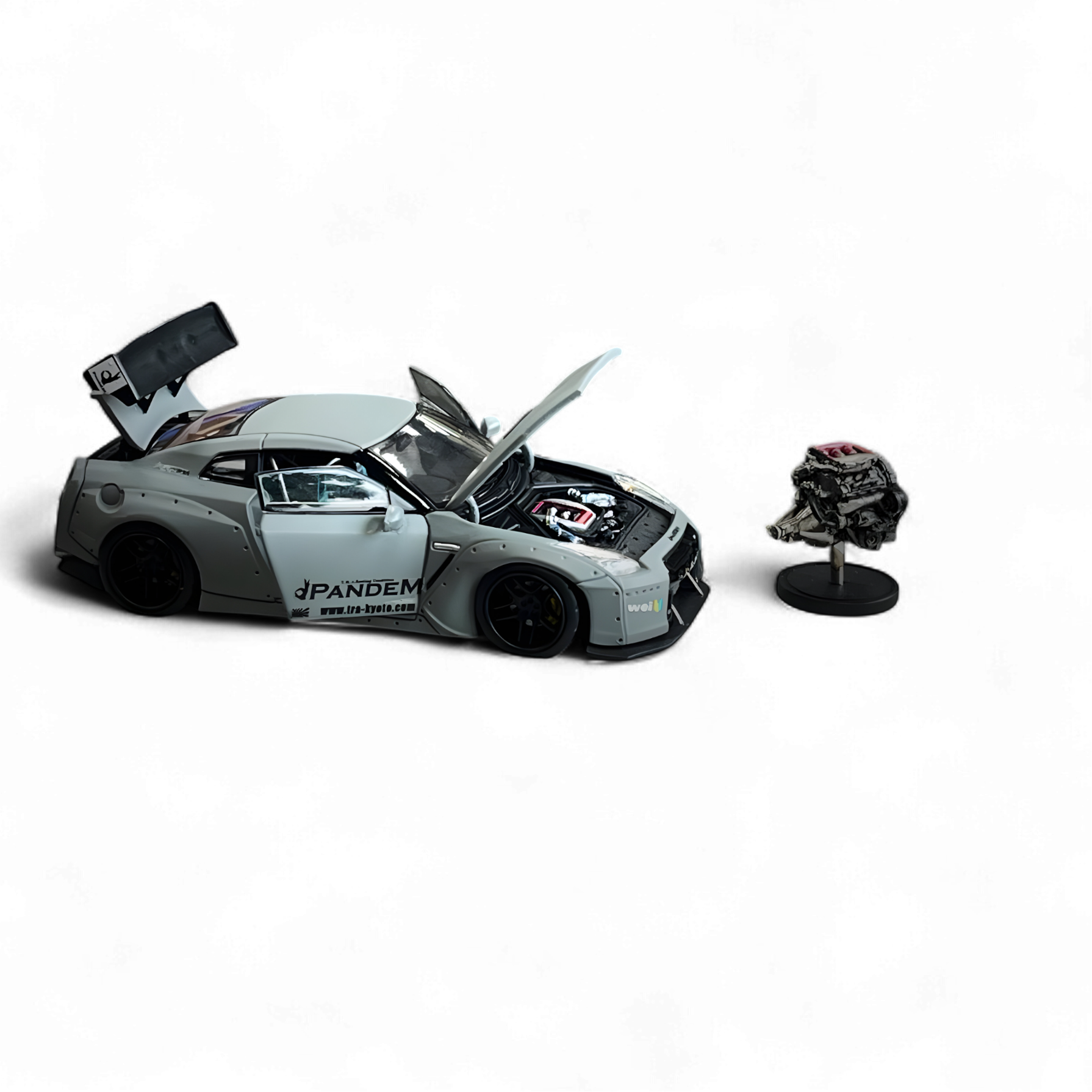 Nissan Rocket Bunny R35 Combat Grey 1:64 by PGM  8