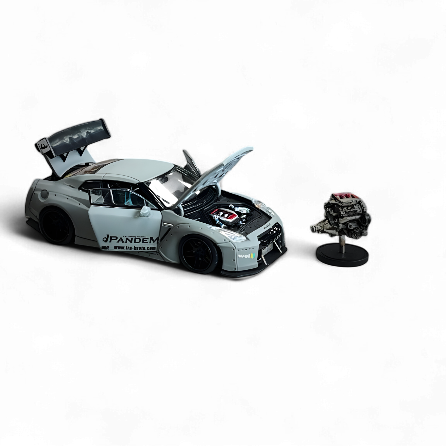 Nissan Rocket Bunny R35 Combat Grey 1:64 by PGM  7