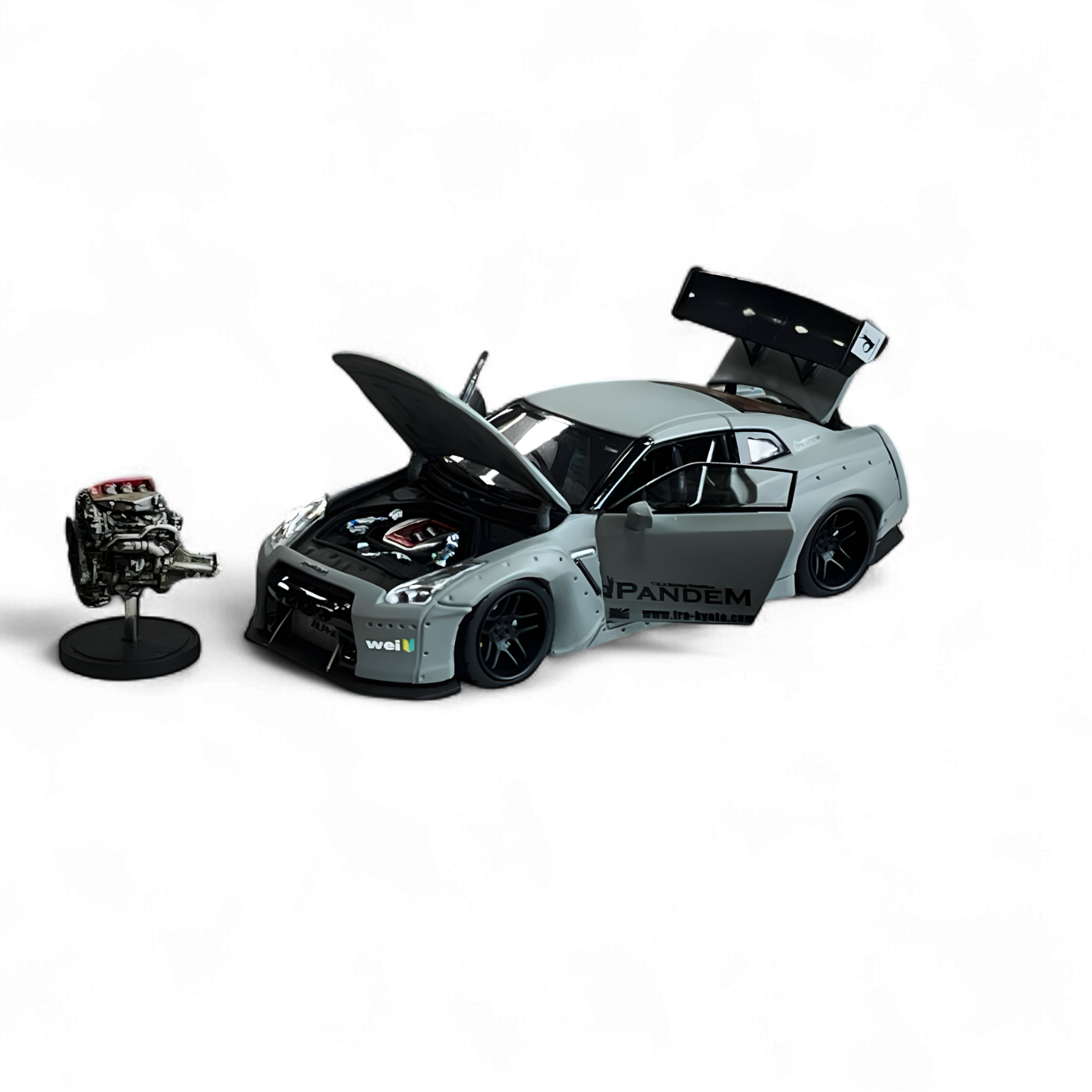 Nissan Rocket Bunny R35 Combat Grey 1:64 by PGM  9