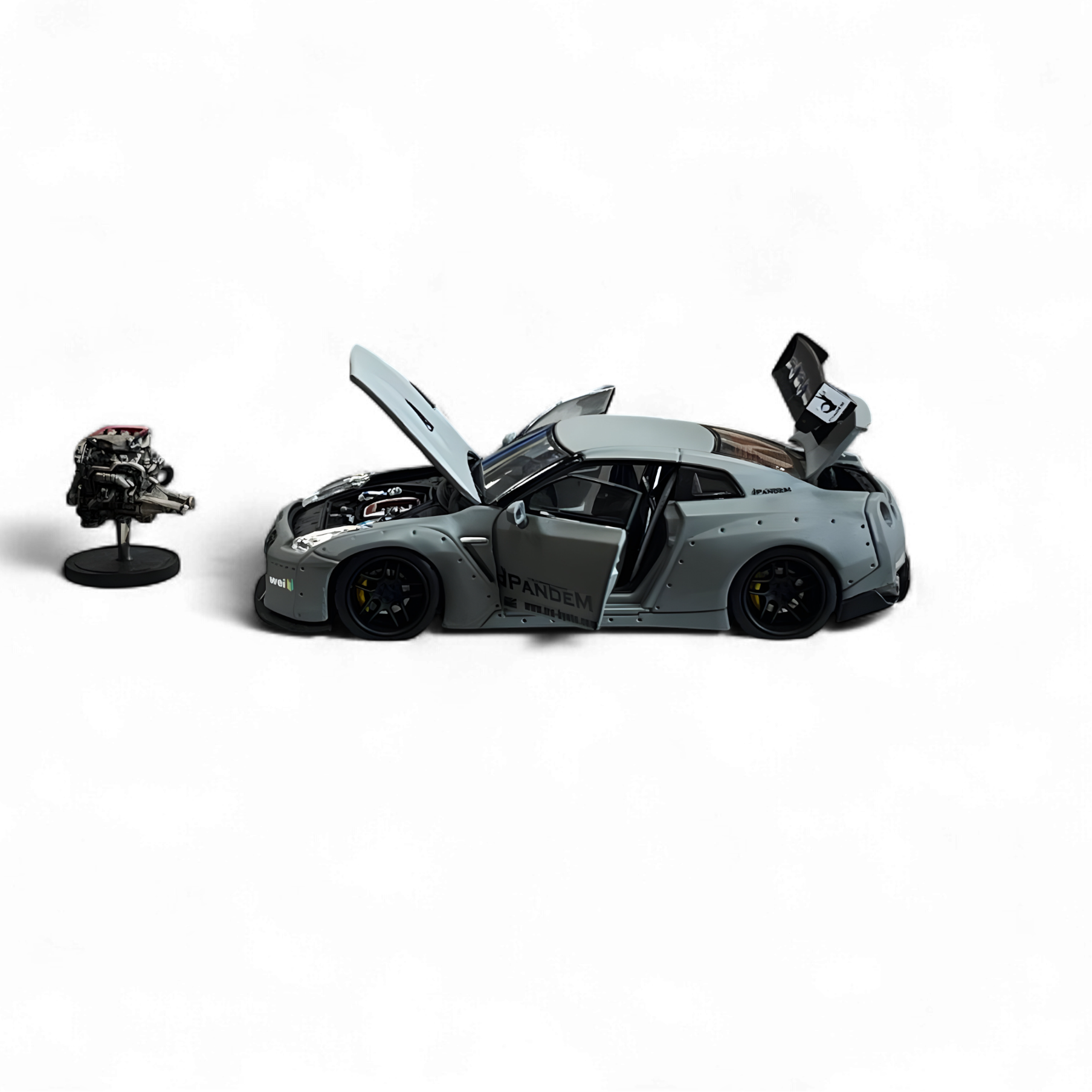 Nissan Rocket Bunny R35 Combat Grey 1:64 by PGM  10