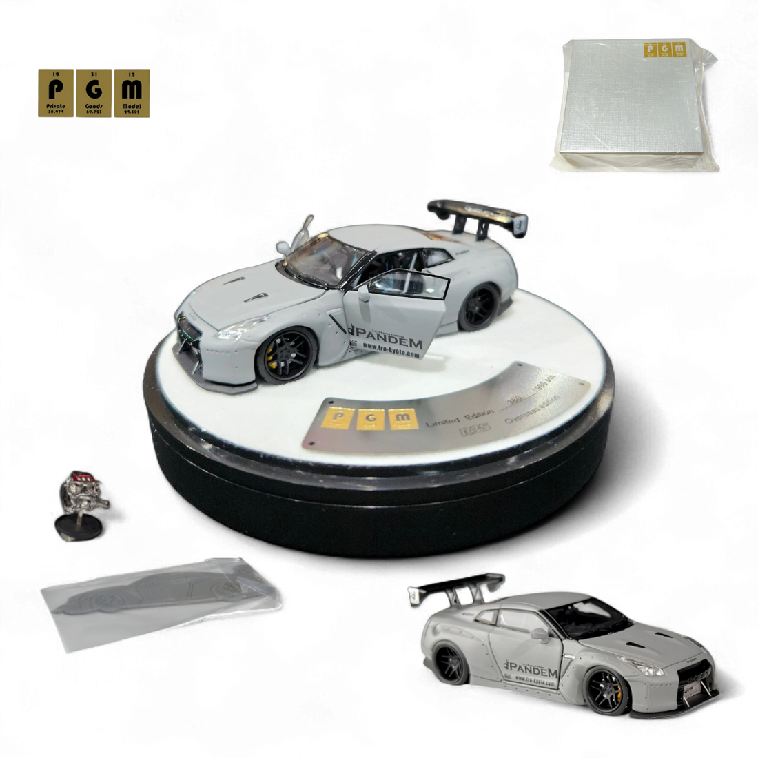 Nissan Rocket Bunny R35 Combat Grey 1:64 by PGM 