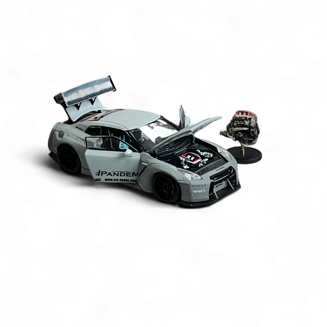Nissan Rocket Bunny R35 Combat Grey 1:64 by PGM  16