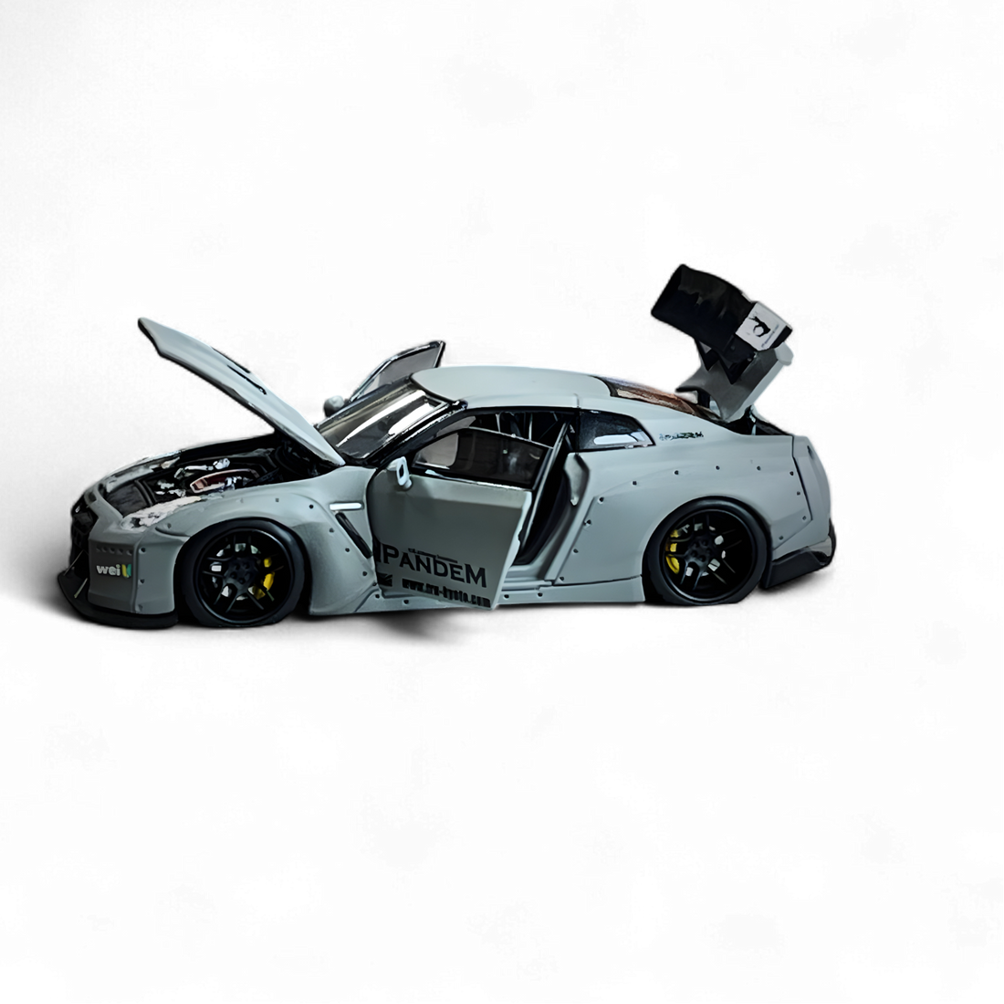 Nissan Rocket Bunny R35 Combat Grey 1:64 by PGM  17