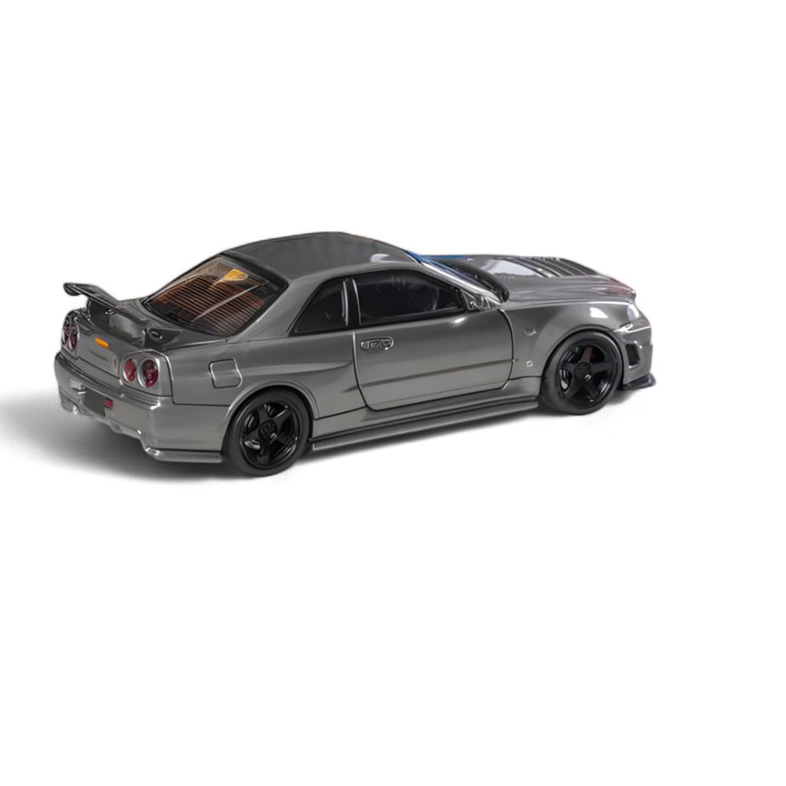 Nissan Skyline R34 GT-R Nismo Z-Tune Gun Grey 1:64 by Fuji  3