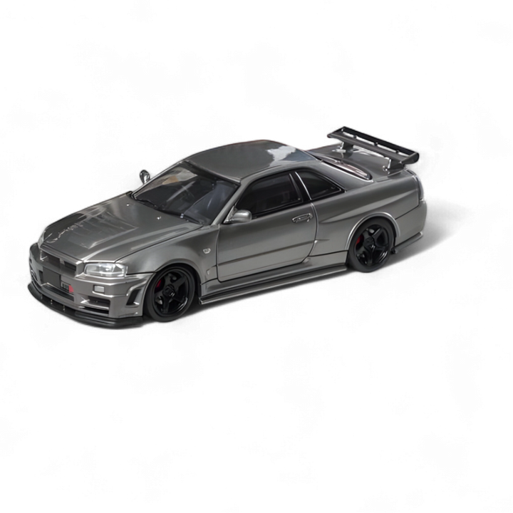 Nissan Skyline R34 GT-R Nismo Z-Tune Gun Grey 1:64 by Fuji 
