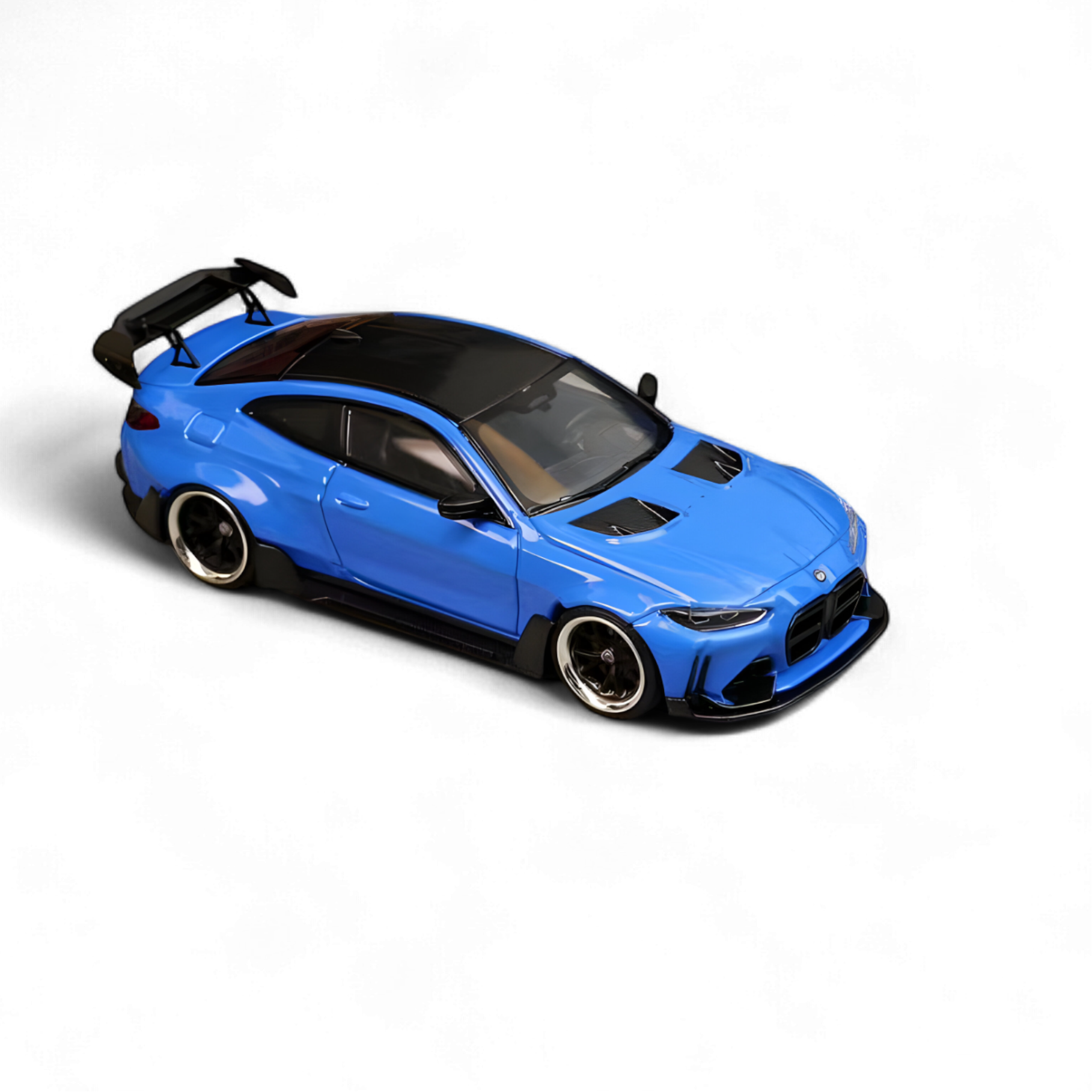 BMW G82 M4 Wide-Body Modified Portimao Blue 1:64 by SW 