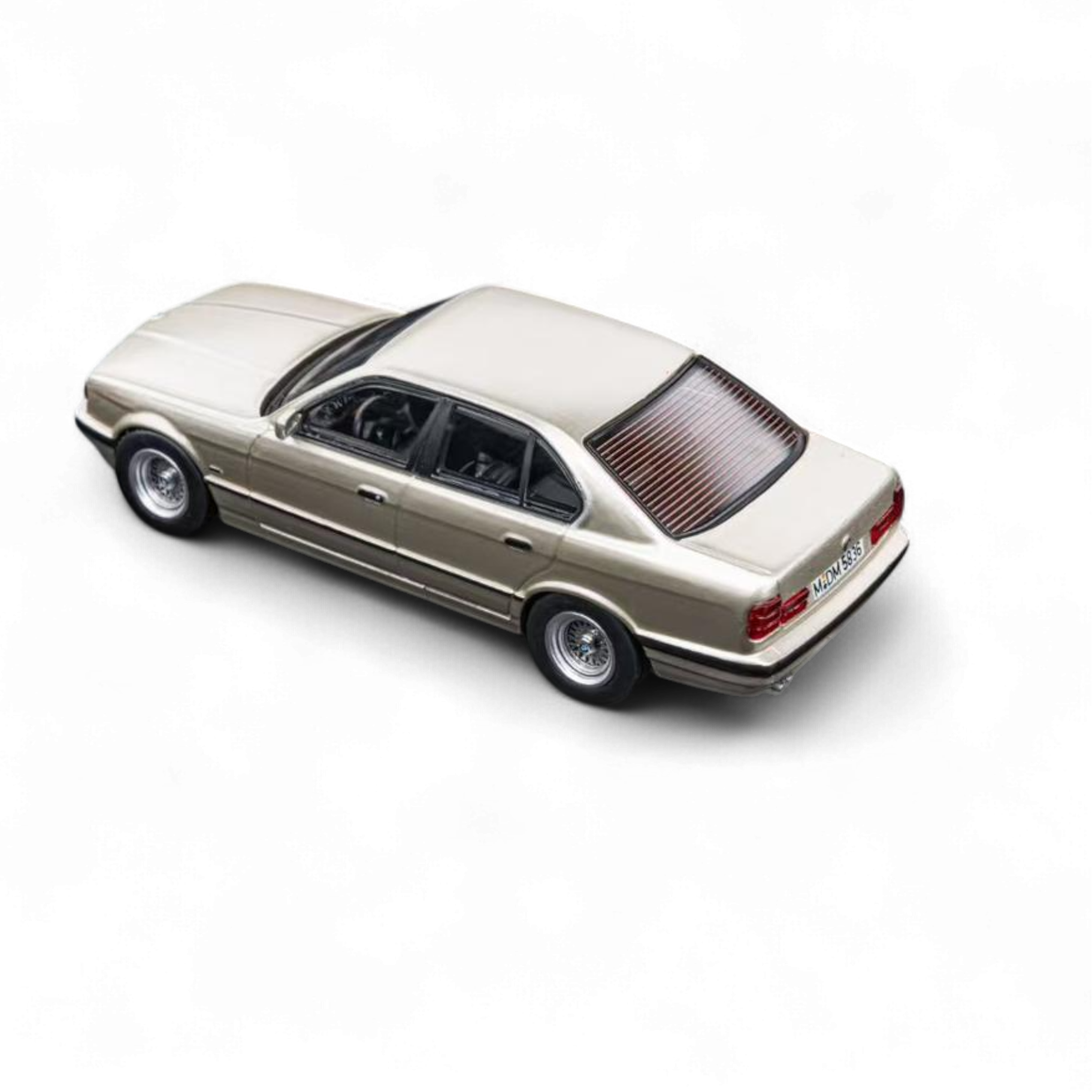 BMW E34 5-Series Sedan Cashmere Beagle Gold 1:64 by DCM  4
