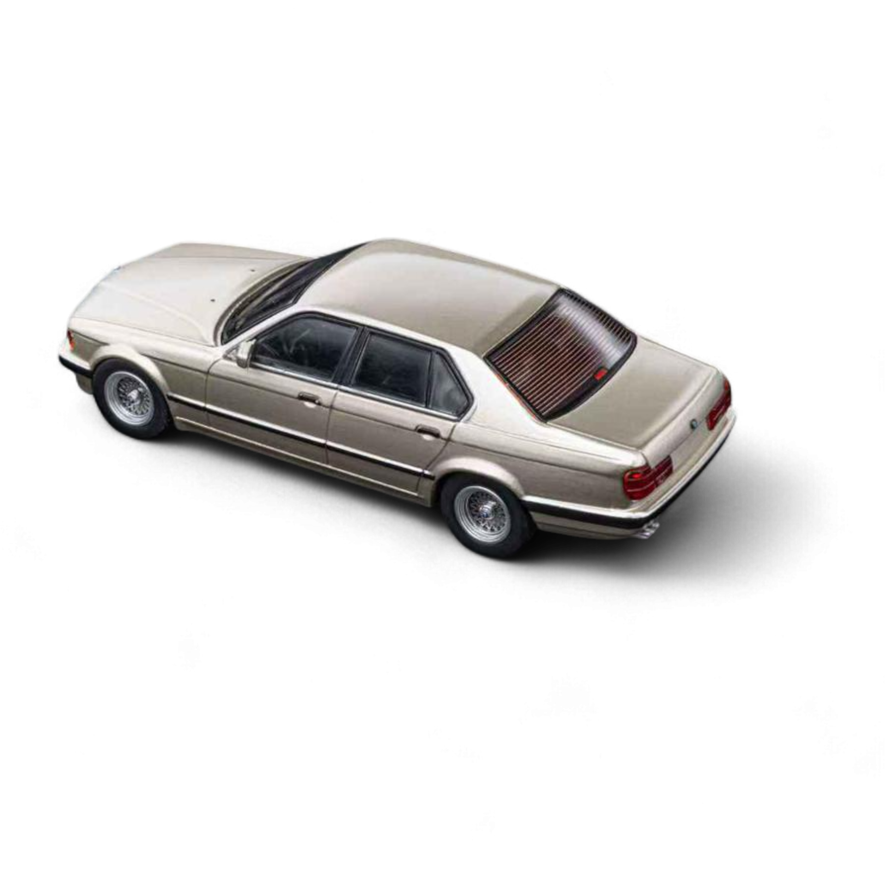 BMW E32 Cashmere Beige Gold collector model car