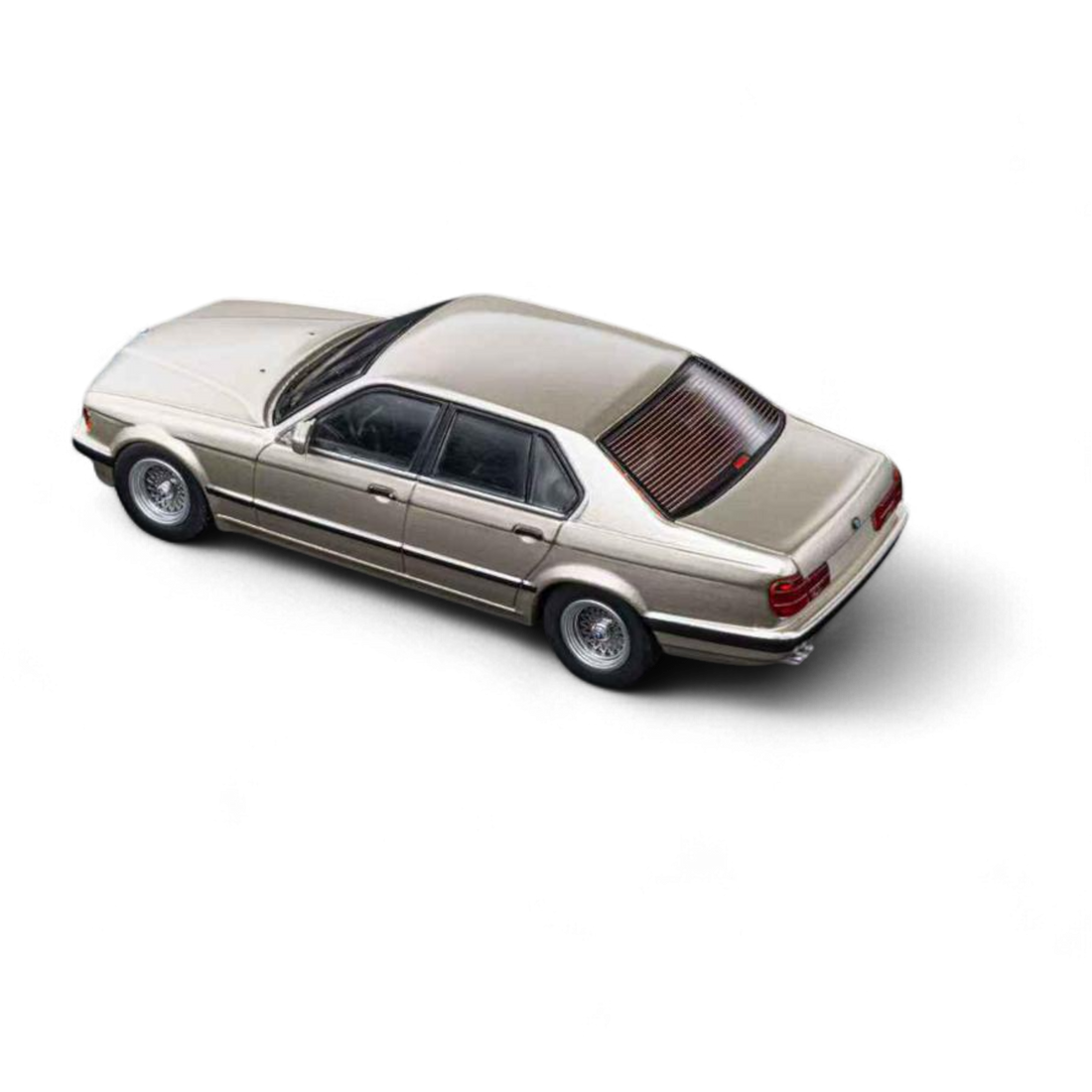 BMW E32 Cashmere Beige Gold collector model car