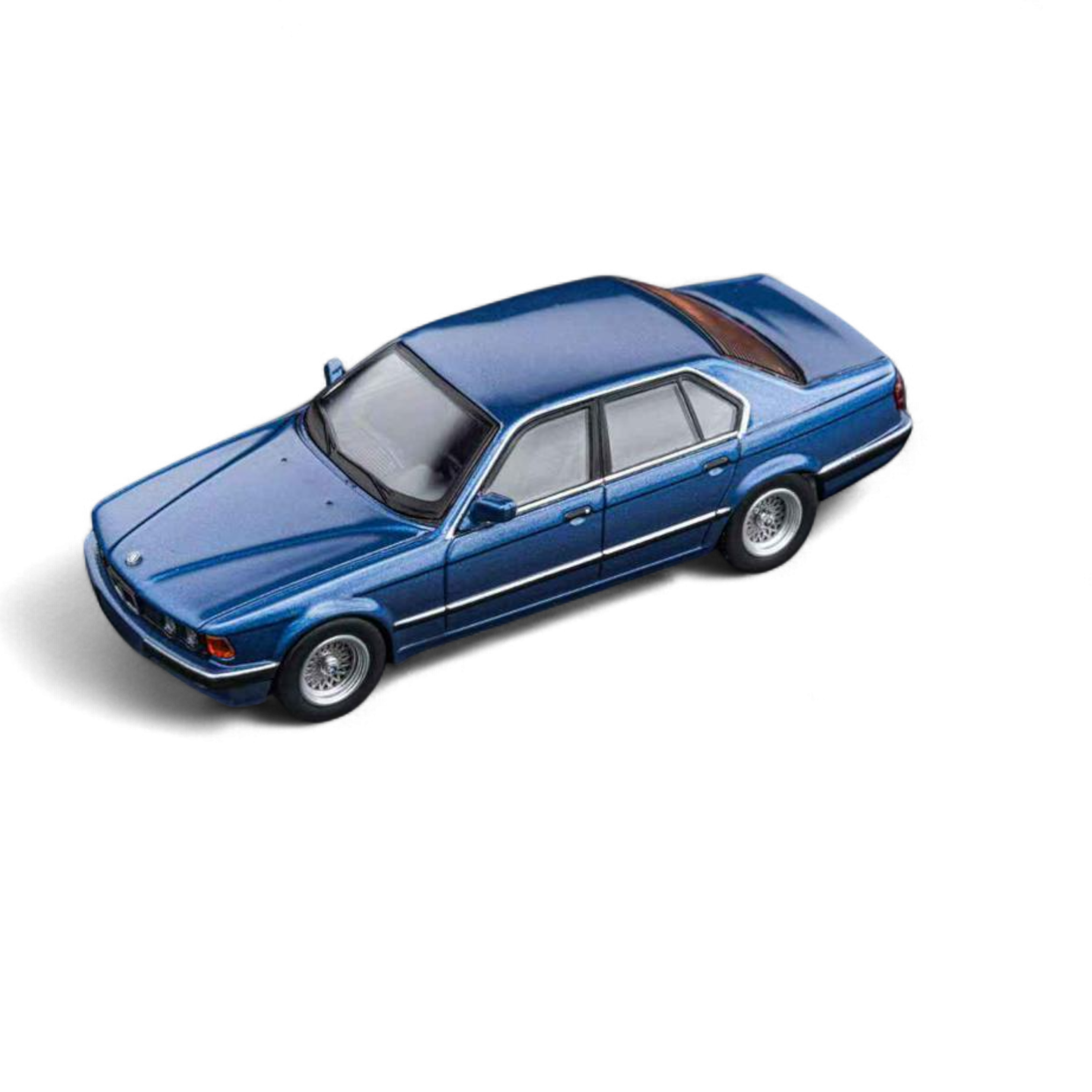DCM BMW E32 7-Series Alpina Blue 1:64 diecast model