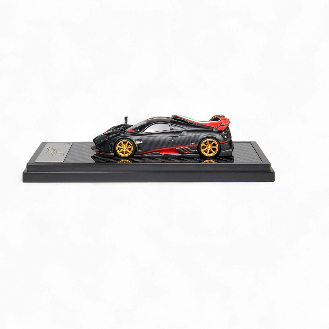 Pagani Imola Matte Black Carbon 1:64 by LCD  3