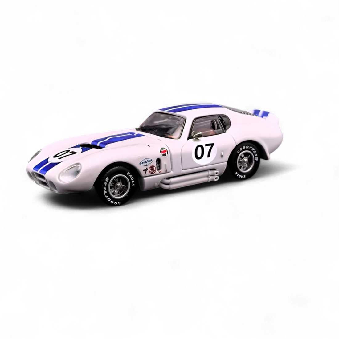 Shelby Daytona White with Blue Stripes 1:64 by Fine Works64  2