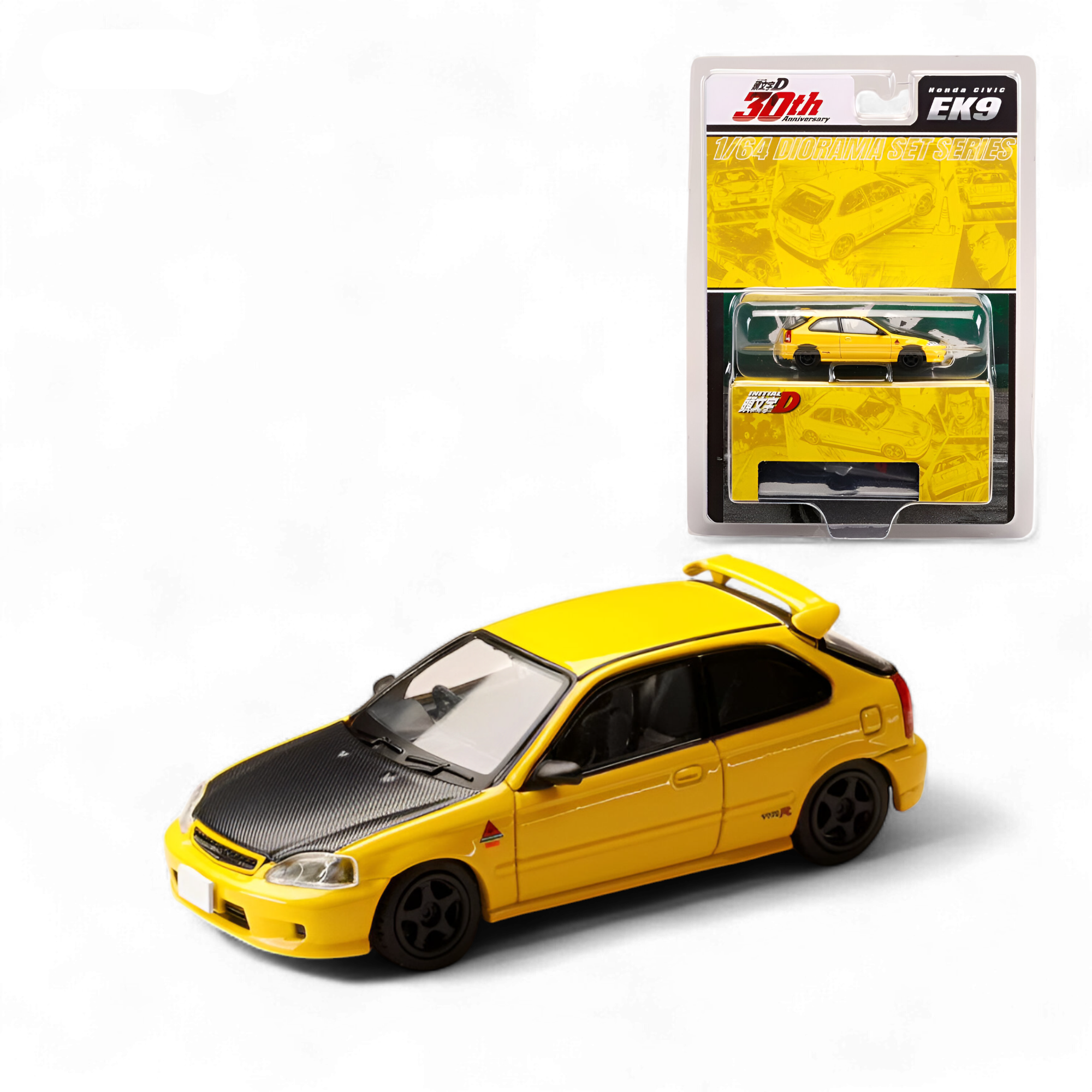 Honda Civic EK9 Yellow 1:64 by Hobby Japan 