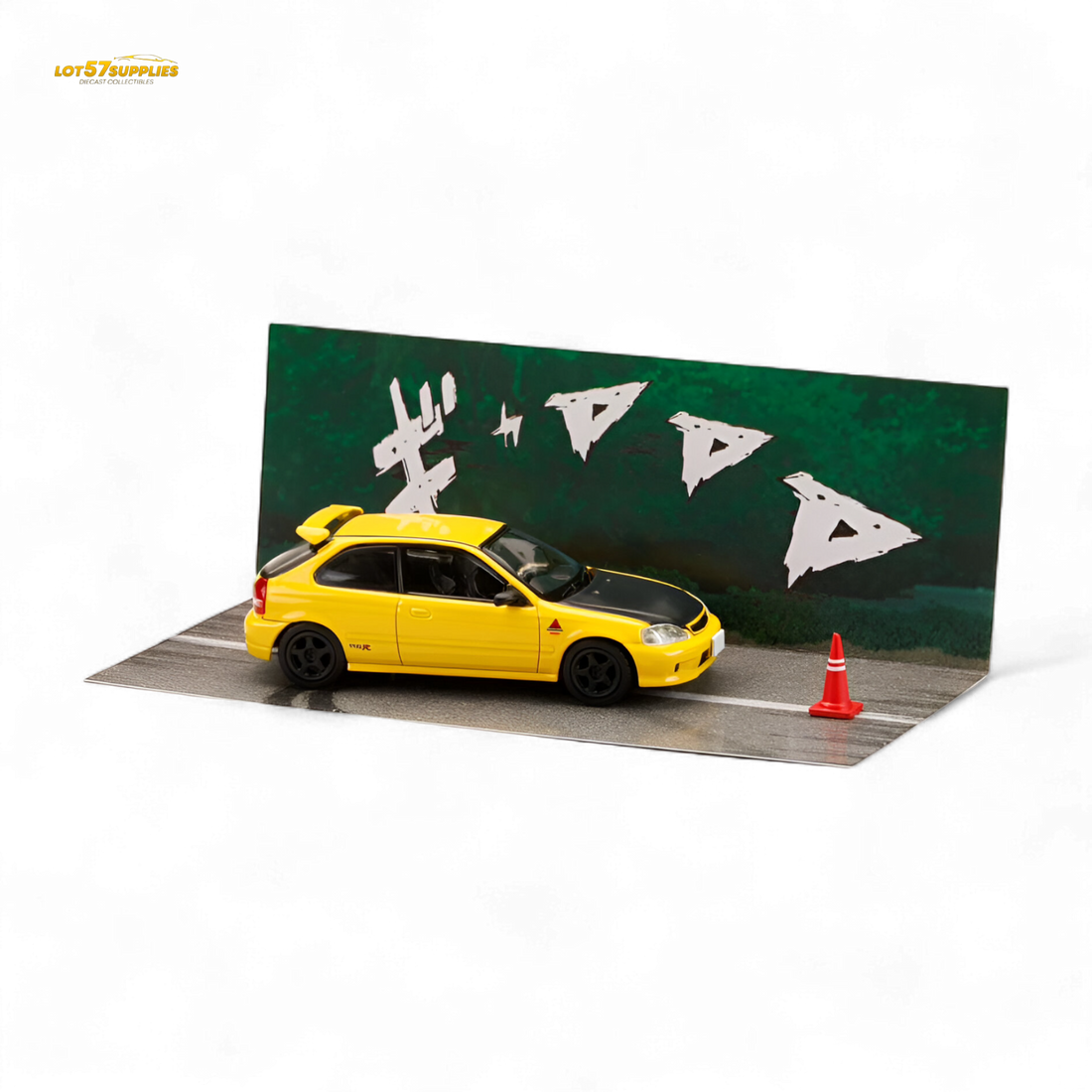 Honda Civic EK9 Yellow 1:64 by Hobby Japan