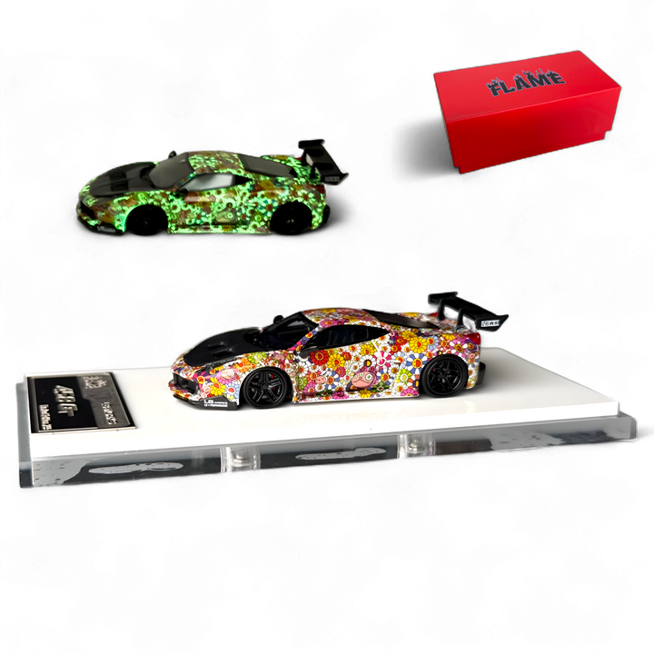 Ferrari 458 GT LB Wide-Body 1:64 Resin by Flame 