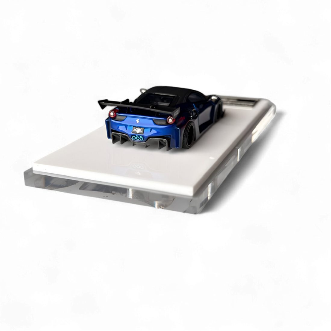 Supercar LB458GT - Metallic Blue 1:64 Resin by Flame  2