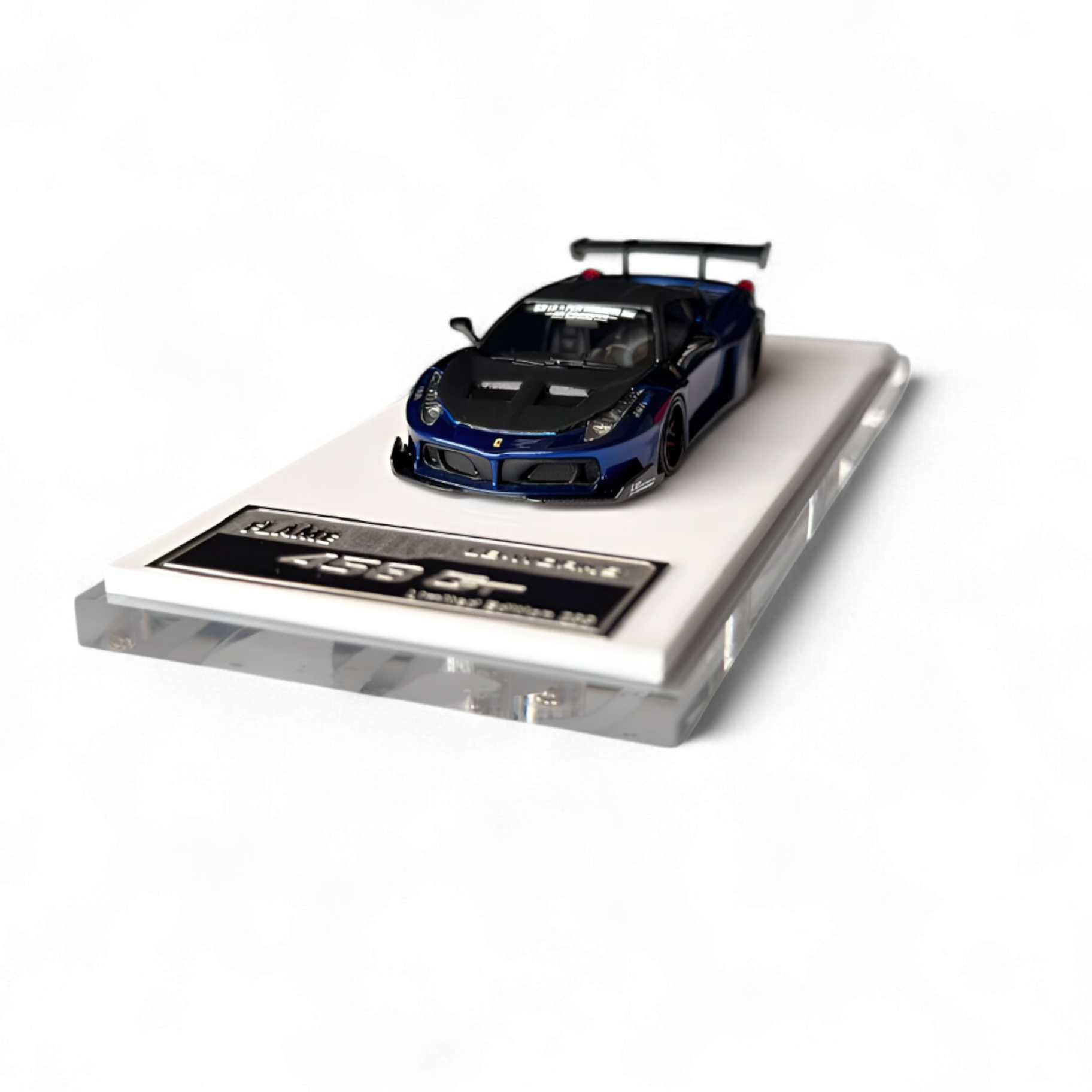 Supercar LB458GT - Metallic Blue 1:64 Resin by Flame  5