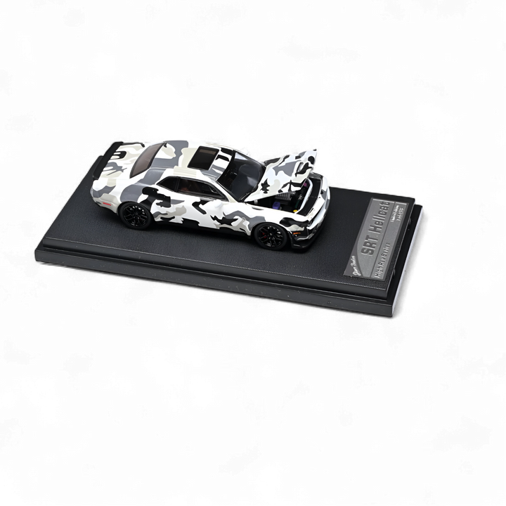 Dodge Challenger SRT Hellcat Arctic Camo 1:64 by Stance Hunters  2