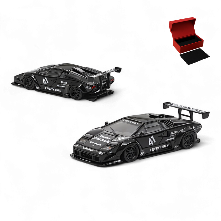 Lamborghini Countach Luxury Version Black 1:64 by Vision64 