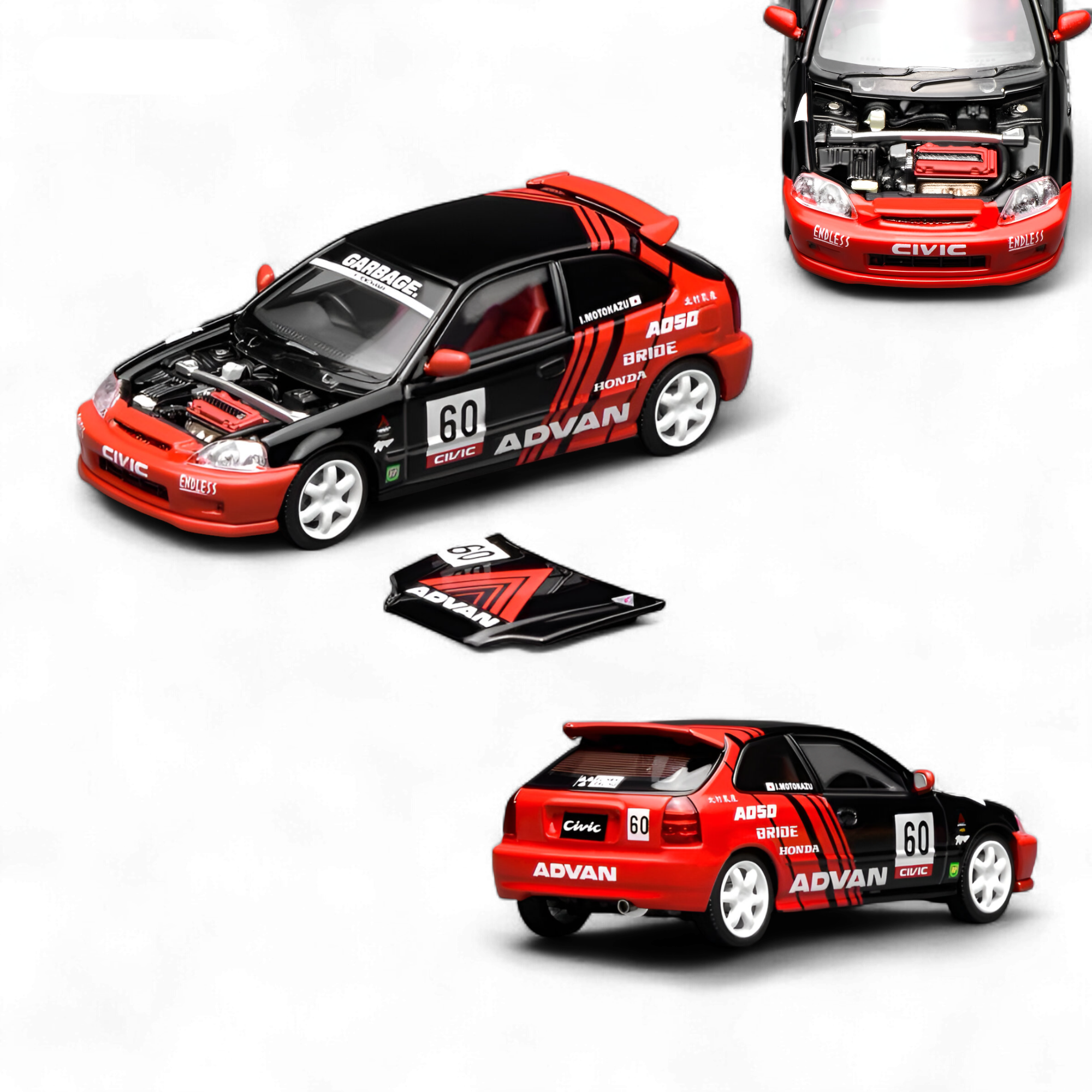 Motorhelix Honda Civic Type R EK9 Advan Livery 1:64