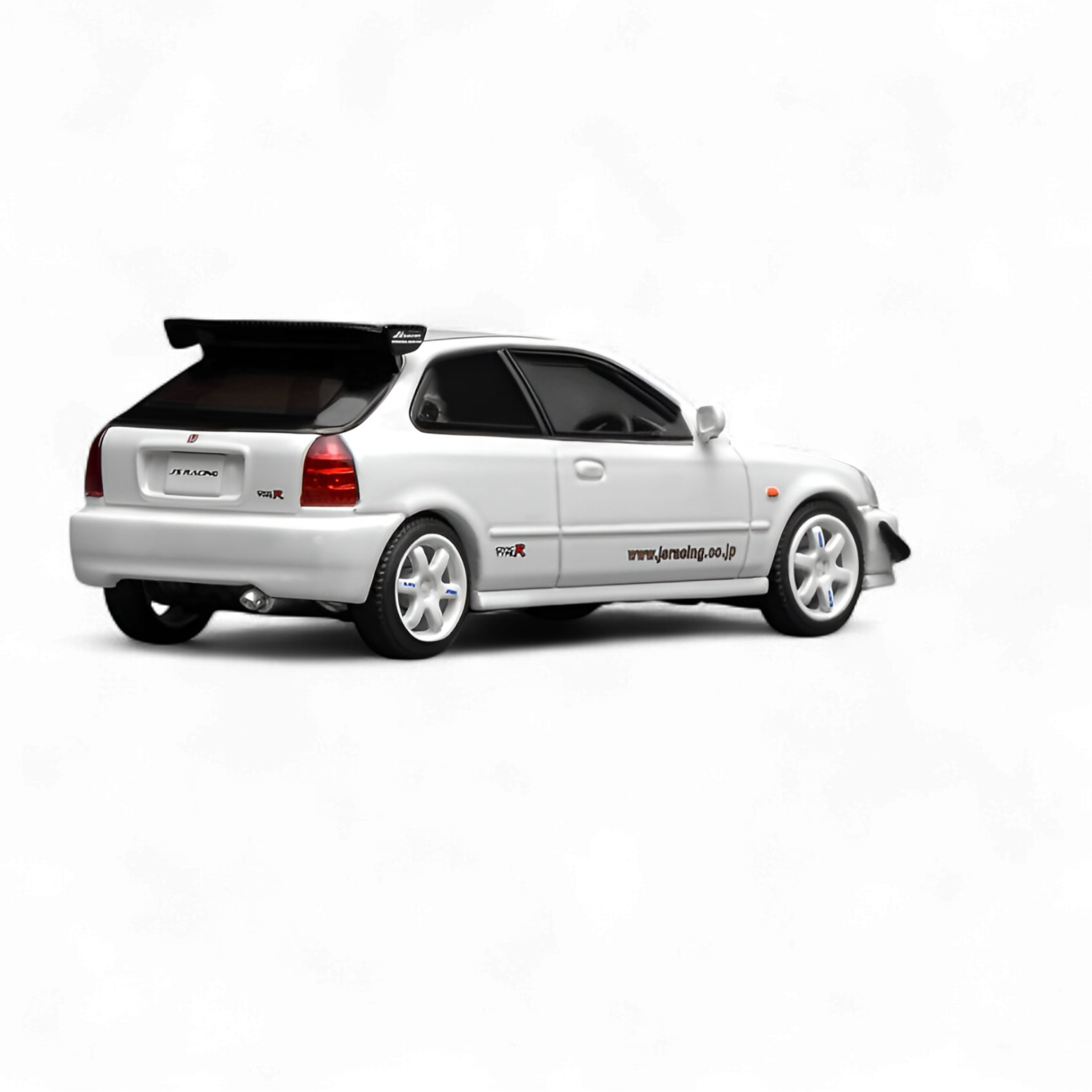 Honda Civic Type R EK9 J's Racing Livery White 1:64 by Motorhelix  3